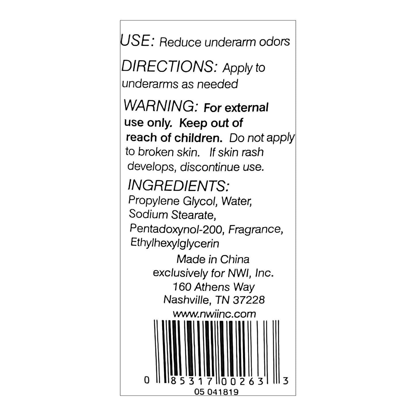 Freshscent™ Deodorant Solid 1.6 oz. Scented (408094_CS)