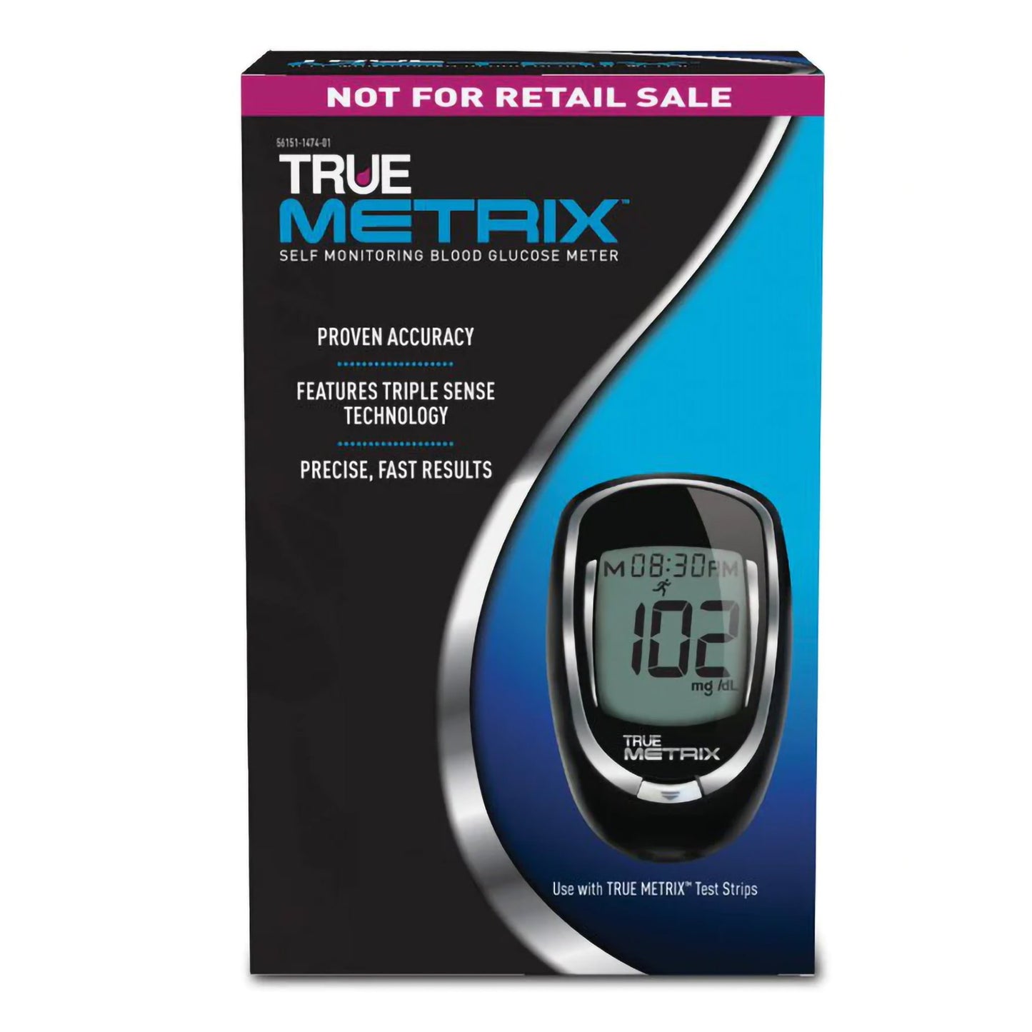 TRUE METRIX® Blood Glucose Meter 4 Second Results Stores up to 500 Results (1114363_EA)