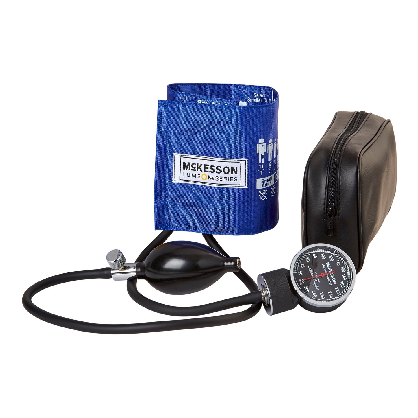 McKesson LUMEON™ Aneroid Sphygmomanometer Unit Small Adult Cuff Nylon Cuff 19 - 27 cm Pocket Aneroid (803185_CS)