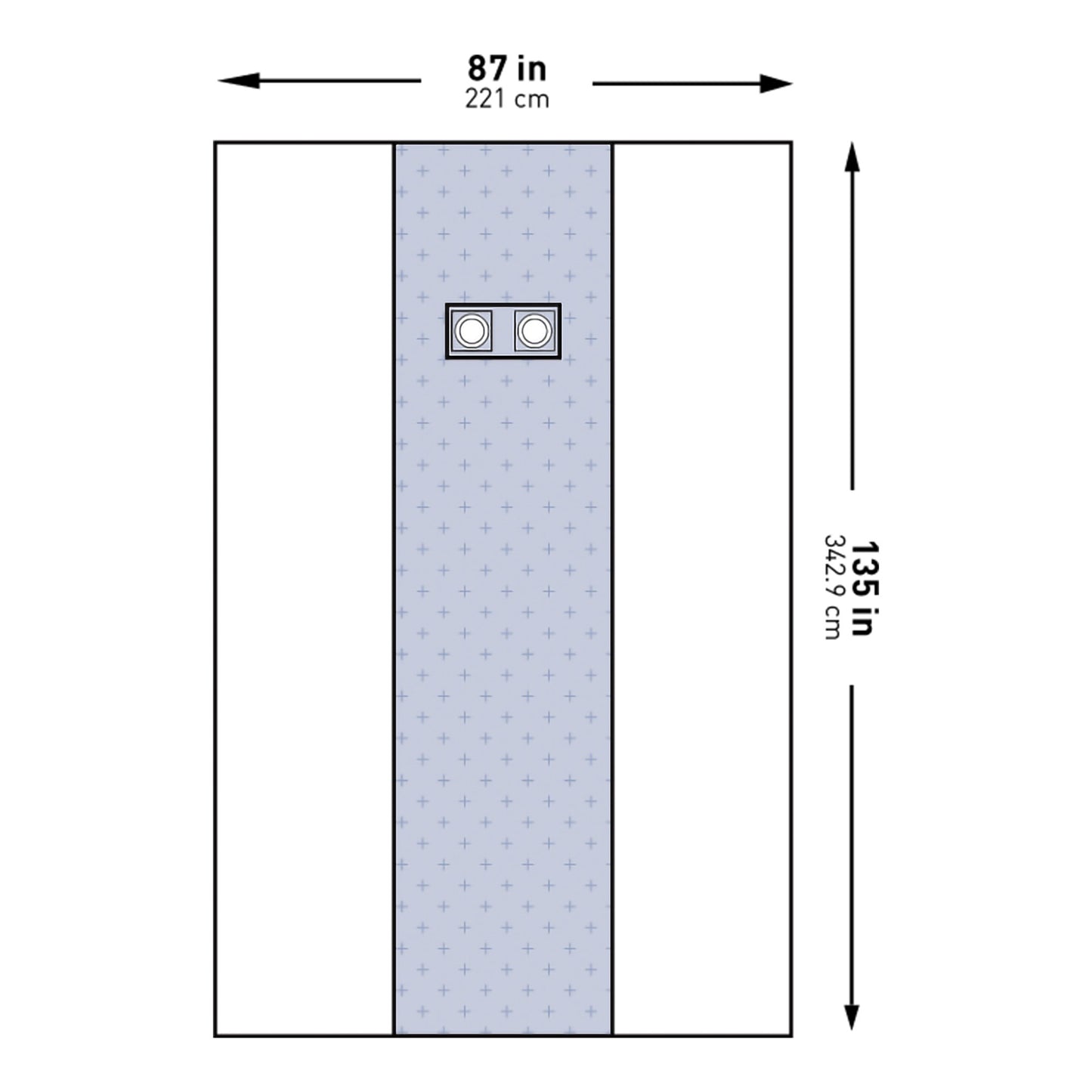 McKesson Cardiovascular Drape Femoral Angiography X-Long Drape 87 W X 135 L Inch Sterile (1101287_PK)