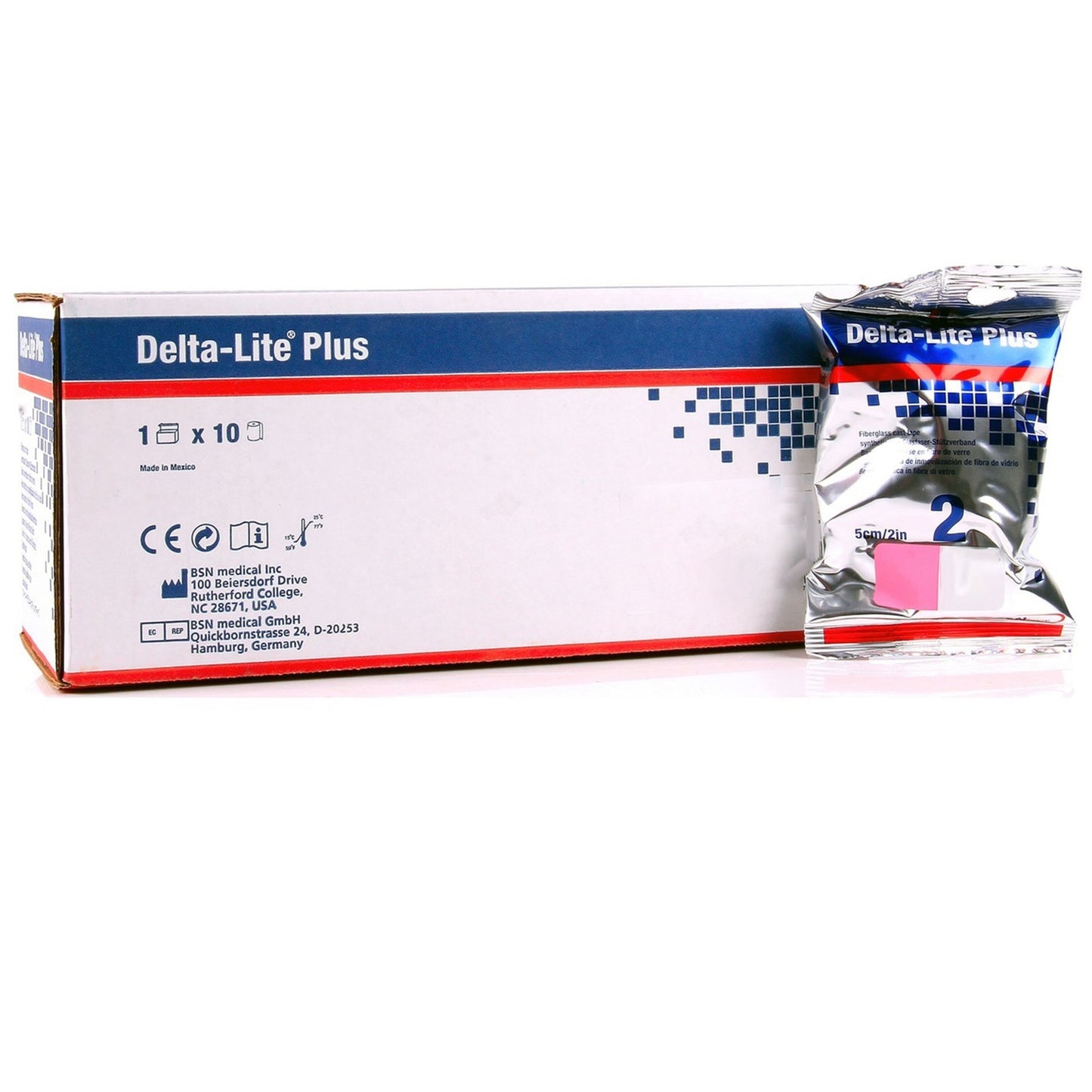 Delta-Lite® Plus Cast Tape 2 Inch X 12 Foot Fiberglass / Resin Pink (653385_BX)
