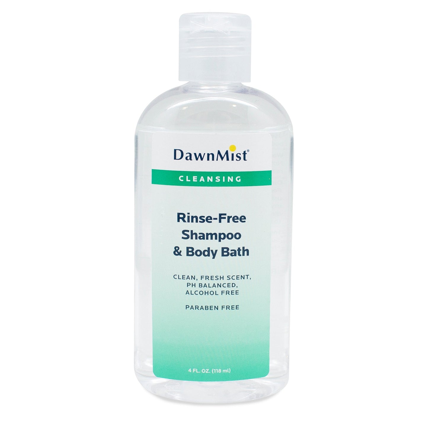 DawnMist® Rinse-Free Shampoo and Body Wash 4 oz. Flip Top Bottle Scented (460676_CS)