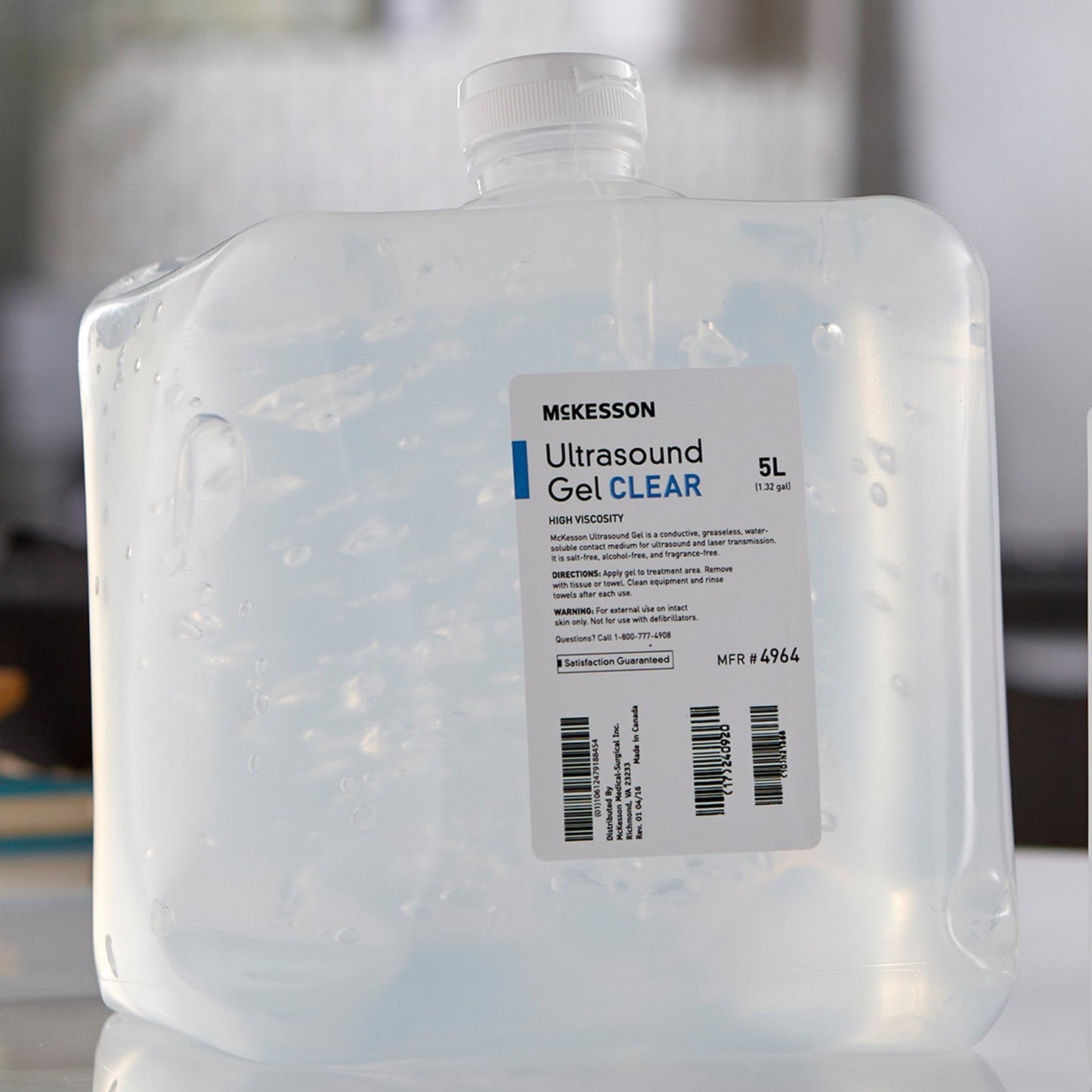 McKesson Ultrasound Gel High Viscosity 5 Liter Jug NonSterile (875484_CS)