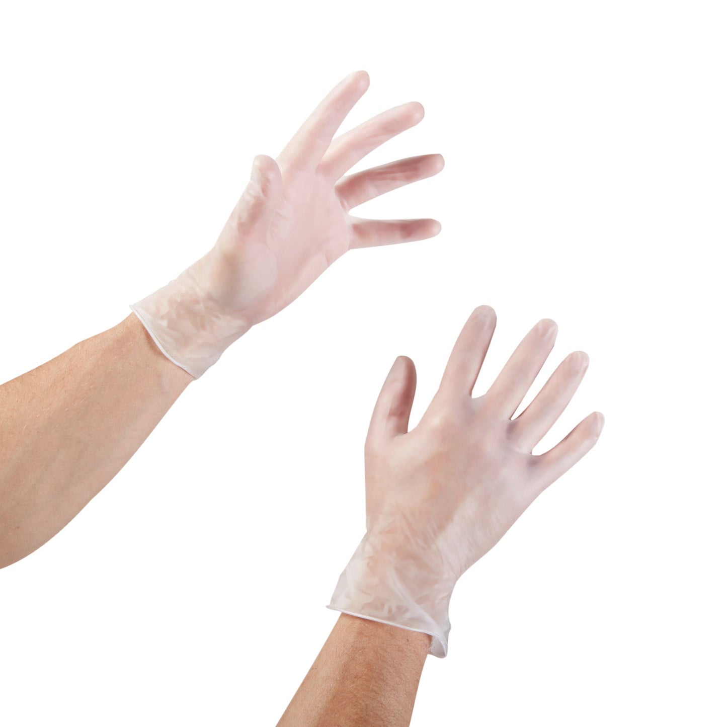 McKesson Exam Glove Medium NonSterile Vinyl Standard Cuff Length Smooth Clear Not Rated (354439_CS)