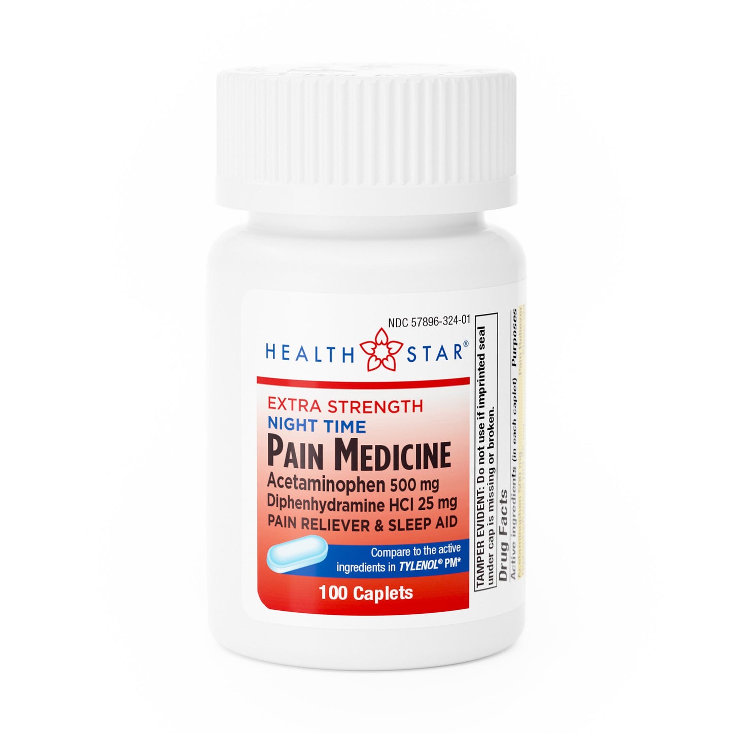 Geri-Care Nightime Pain / Allergy Relief 500 mg Strength Acetaminophen / Diphenhydramine HCl Capsule 100 per Bottle (1212887_CS)