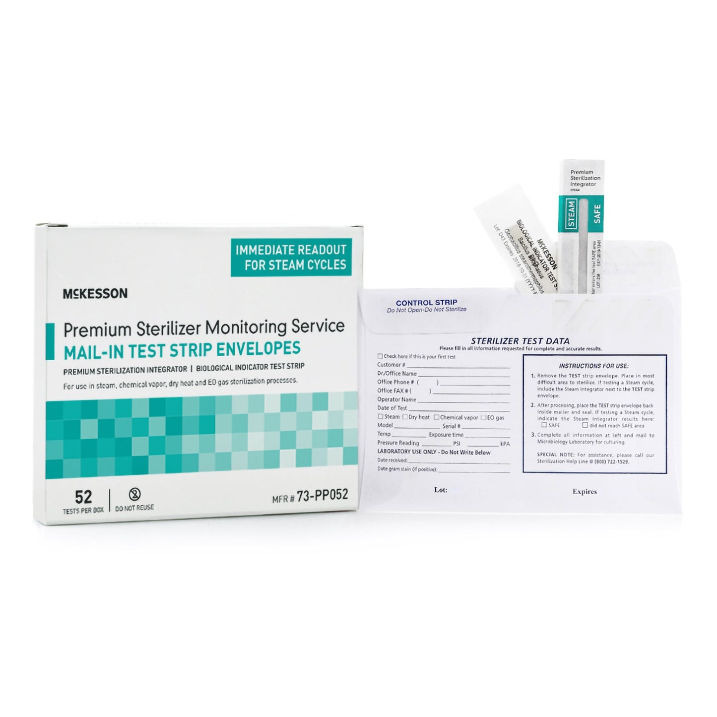 McKesson Sterilizer Monitoring Mail-In Service Steam / EO Gas / Dry Heat / Chemical Vapor (524533_BX)