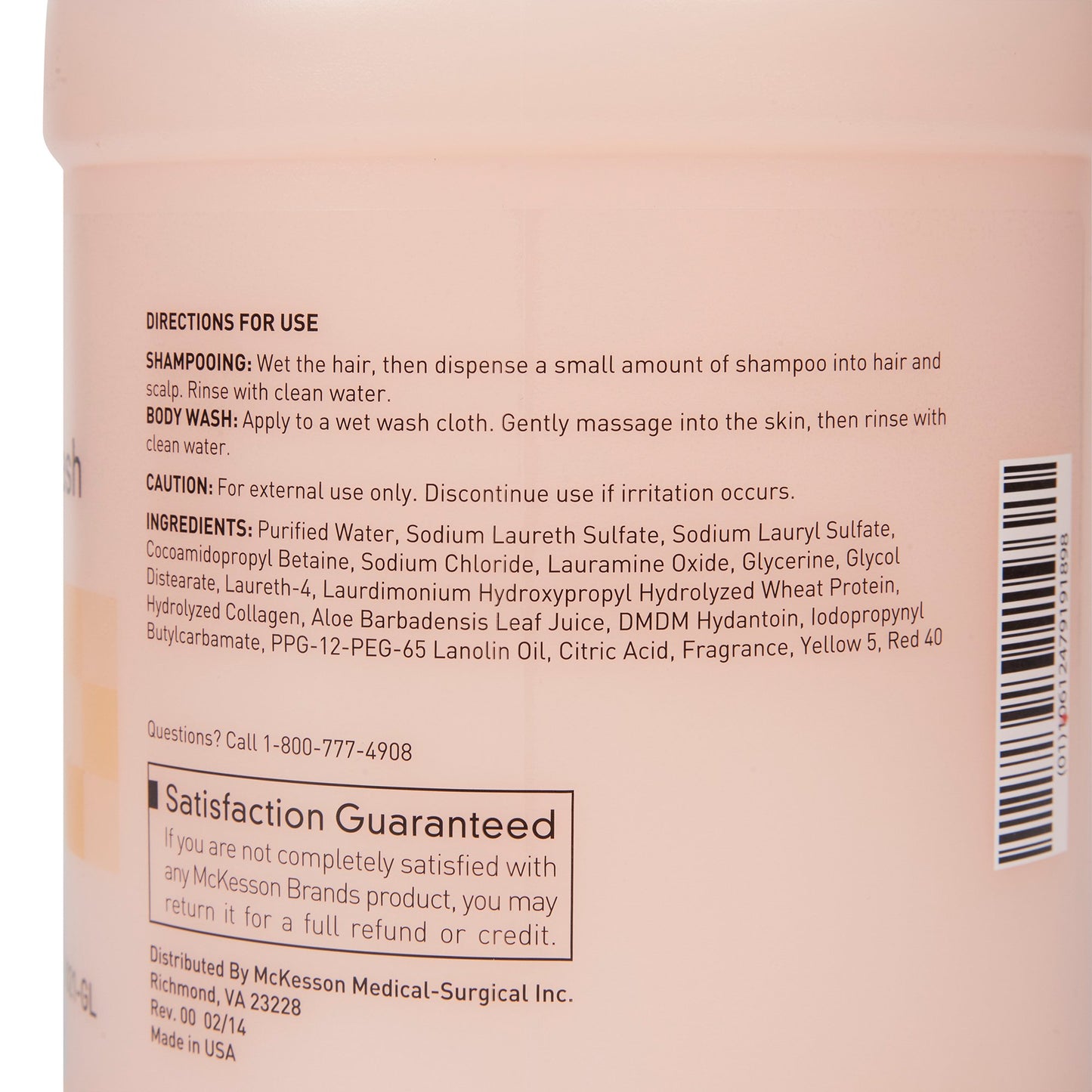 McKesson Shampoo and Body Wash 1 gal. Jug Apricot Scent (877030_CS)