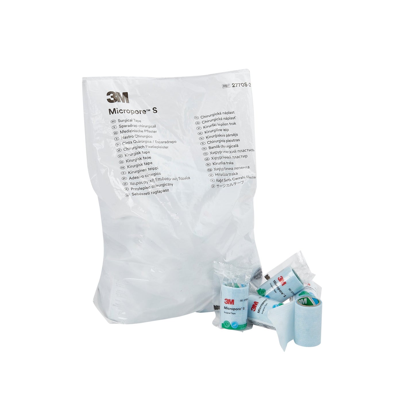 3M™ Micropore™ S Medical Tape Blue 2 Inch X 1-1/2 Yard Silicone NonSterile (774190_RL)