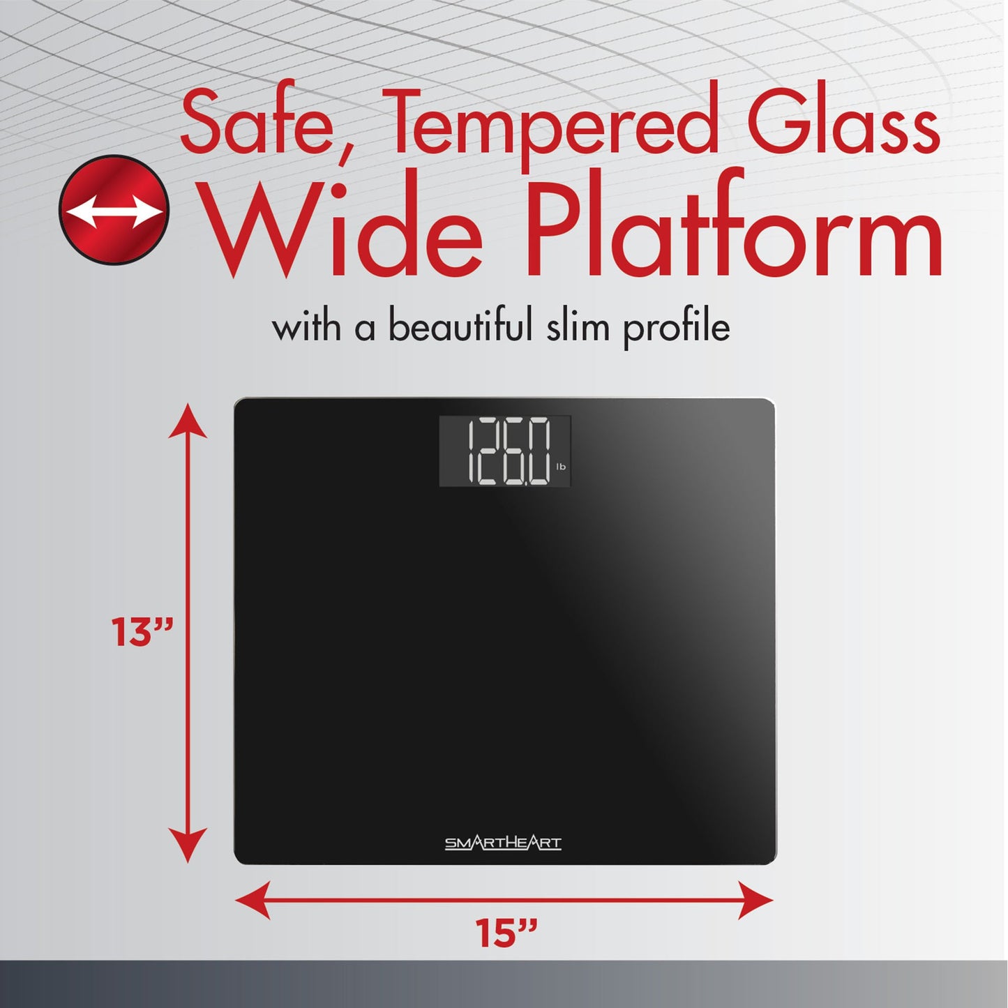 Veridian® Floor Scale Digital Display 438 lbs. / 199 kg Capacity Black Battery Operated (1246878_CS)