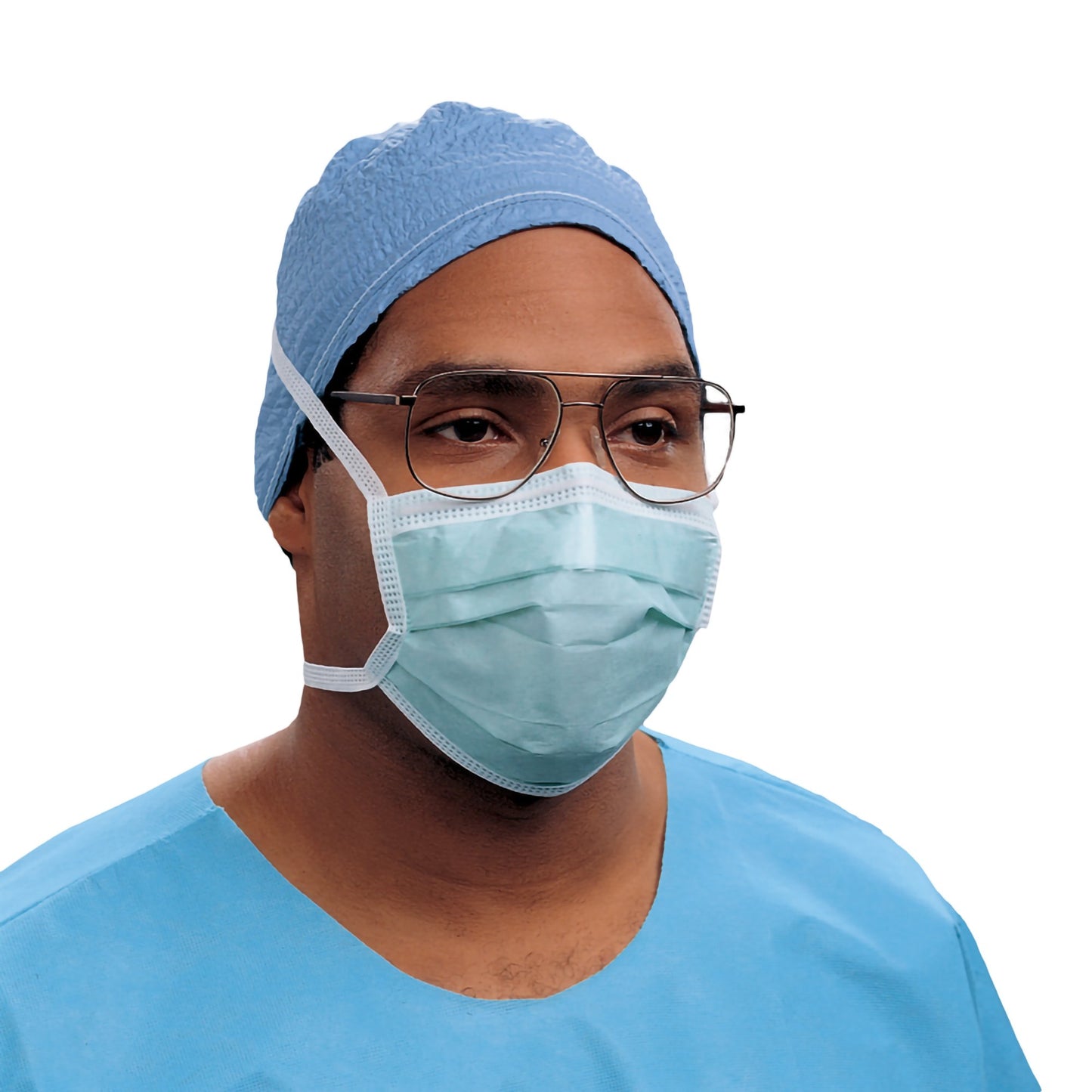 Halyard Surgical Mask Anti-fog Film Not Rated Tie Closure One Size Fits Most (418295_BX)