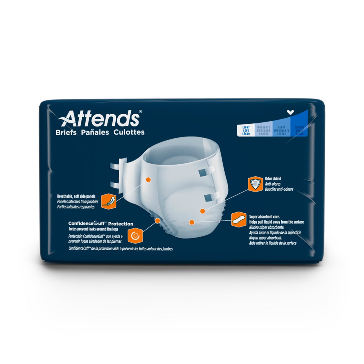Attends® Unisex Youth Incontinence Brief Small Disposable Heavy Absorbency (959837_CS)