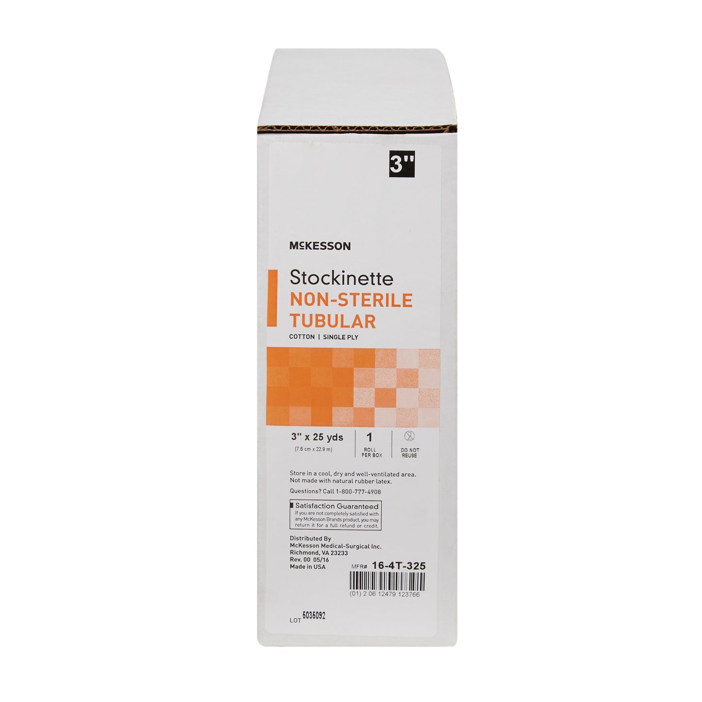 McKesson Stockinette Tubular 3 Inch X 25 Yard Cotton NonSterile (457630_RL)