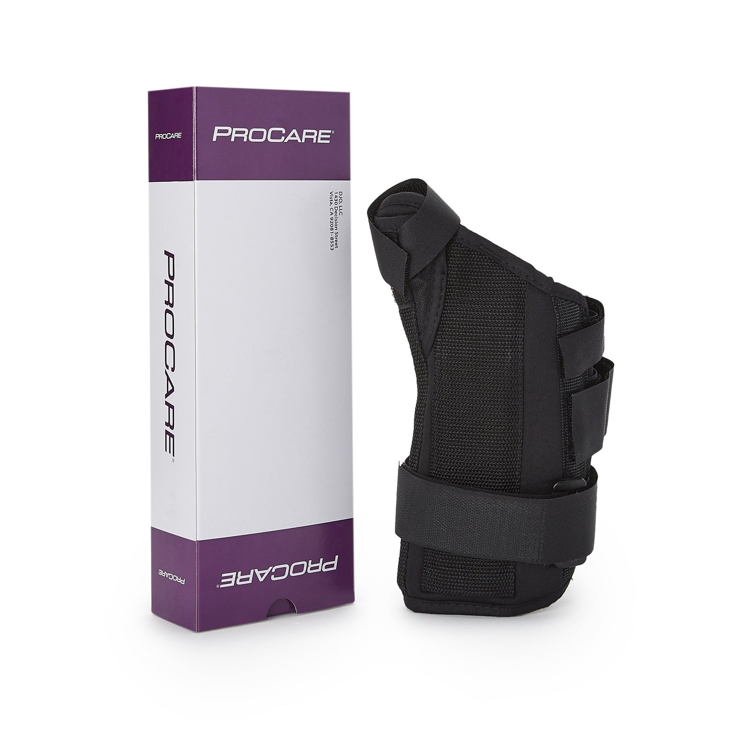 ProCare® ComfortFORM™ Wrist Brace with Abducted Thumb Aluminum / Foam / Spandex / Plastic Left Hand Black Medium (359055_EA)