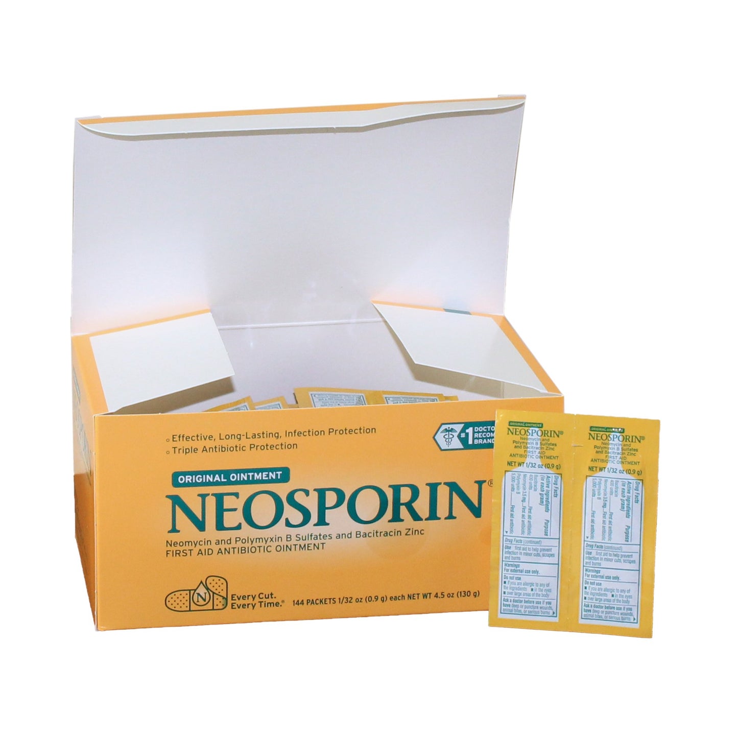 Neosporin® First Aid Antibiotic Bacitracin / Neomycin / Polymyxin B Ointment 0.9 Gram Individual Packet (899423_CS)