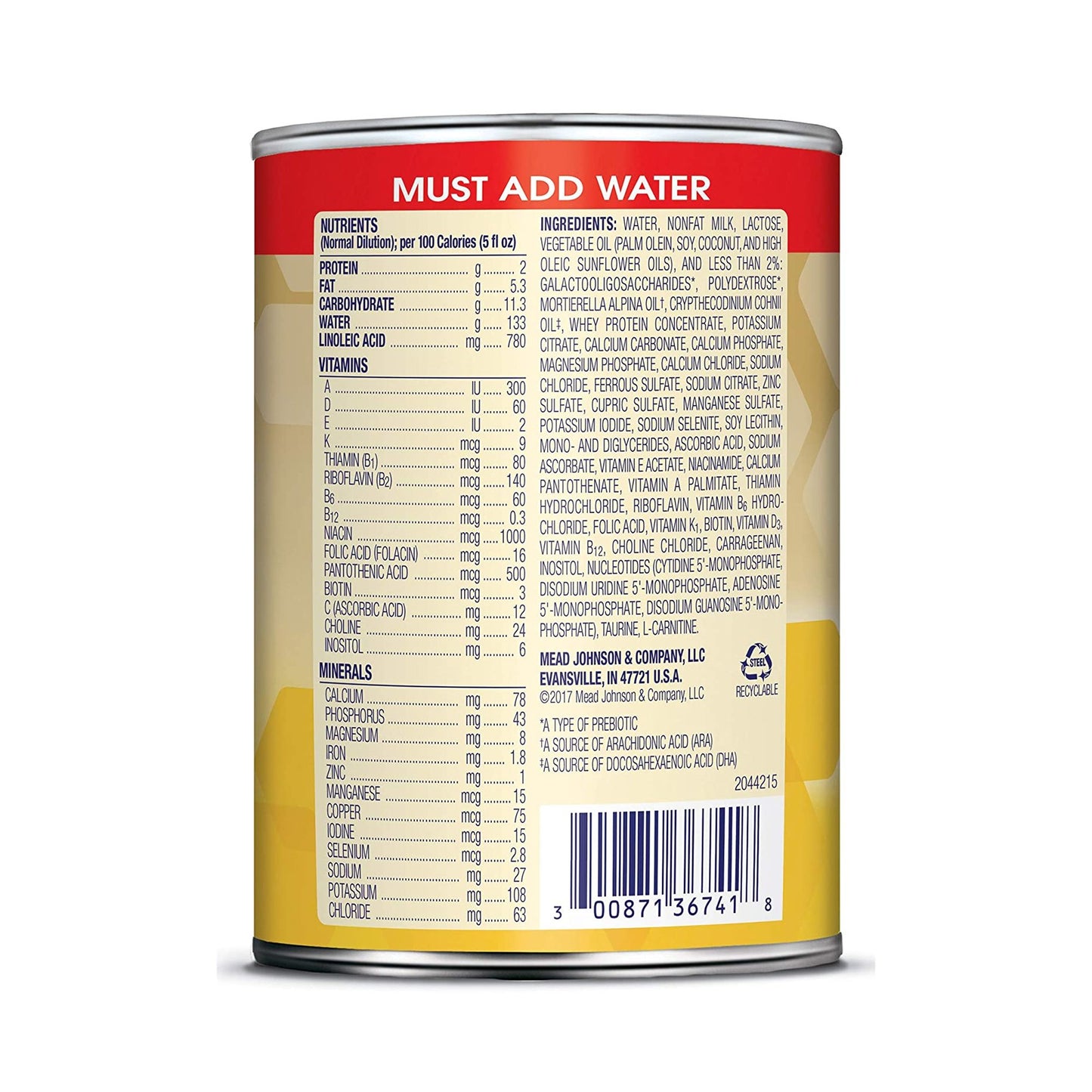 Enfamil® Infant Formula Unflavored 13 oz. Can Concentrate Iron (1144771_BT)