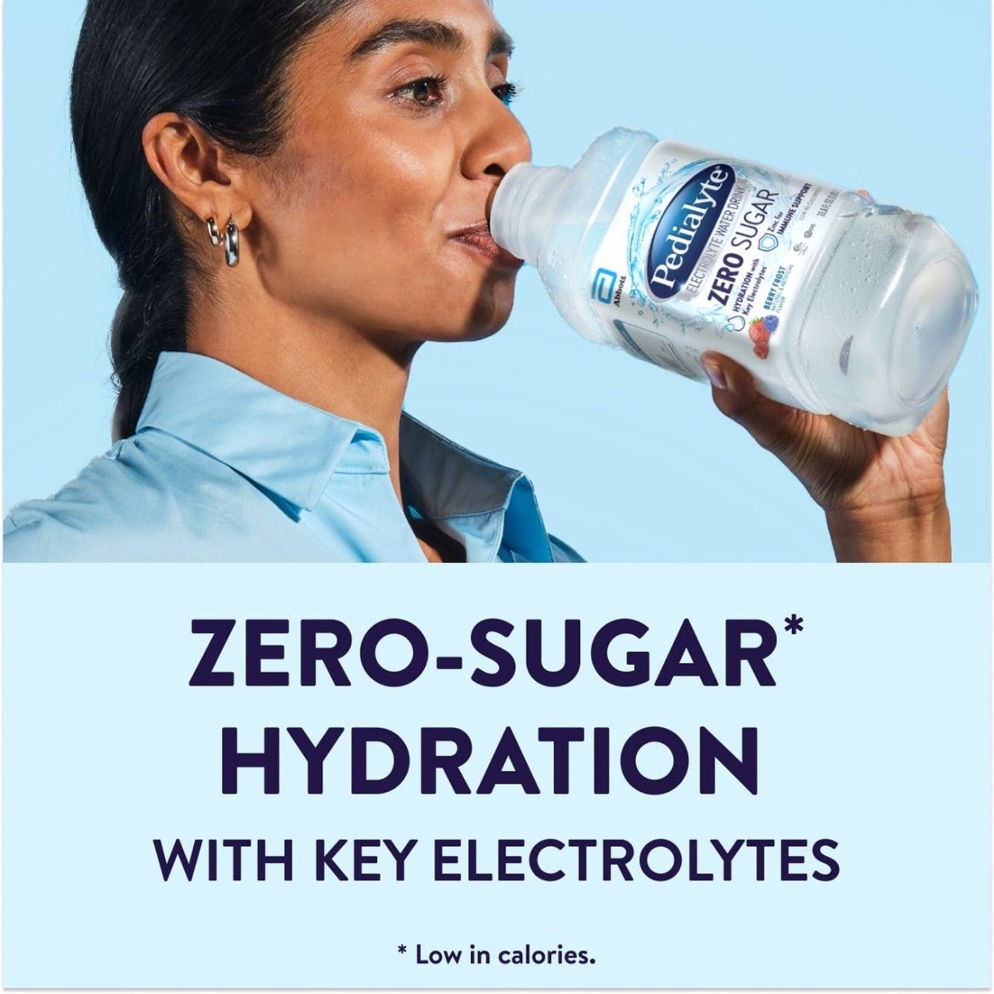 Pedialyte® Zero Sugar Oral Electrolyte Solution Berry Frost Flavor 33.8 oz. Electrolyte (1203711_EA)