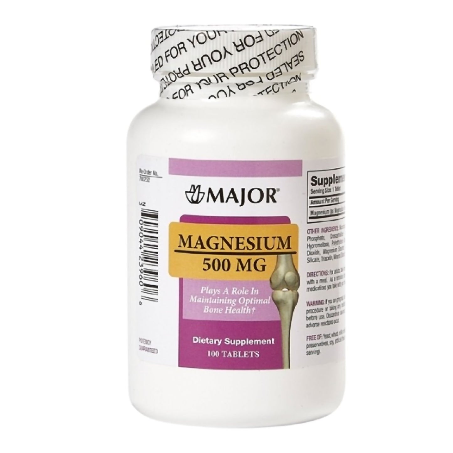 Major® Mineral Supplement Magnesium Oxide 500 mg Strength Tablet 100 per Bottle (875536_EA)