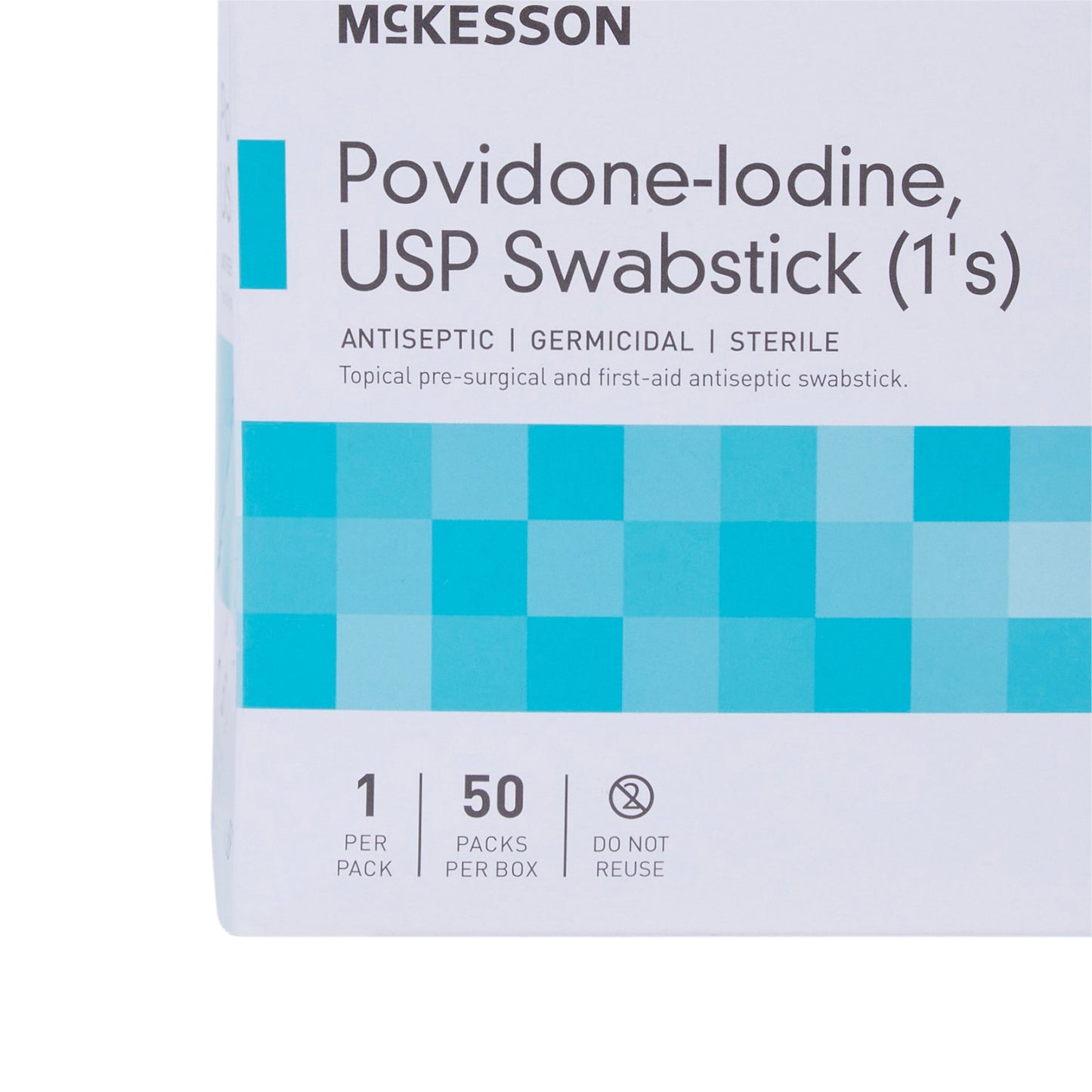 McKesson Impregnated Swabstick 10% Strength Povidone-Iodine Individual Packet Sterile (854752_CS)