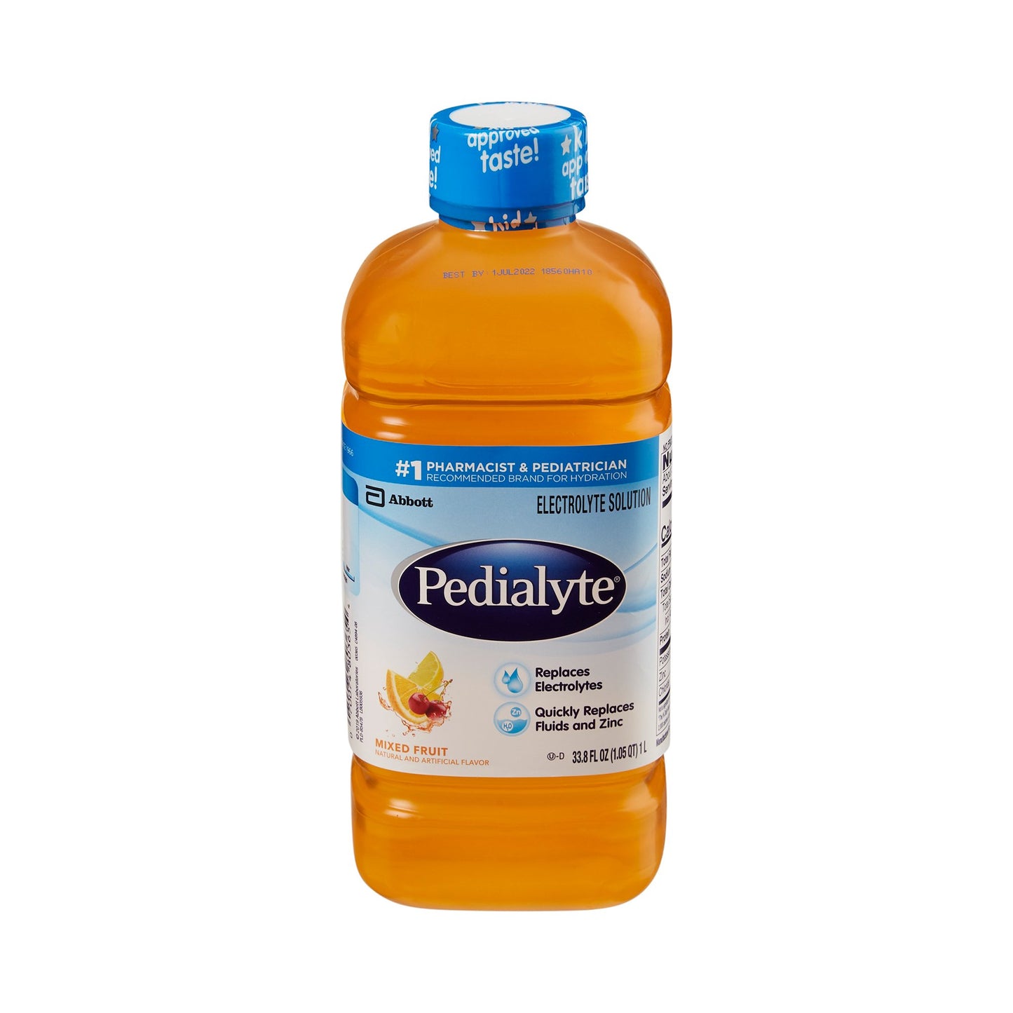Pedialyte® Classic Oral Electrolyte Solution Mixed Fruit Flavor 33.8 oz. Electrolyte (223081_CS)