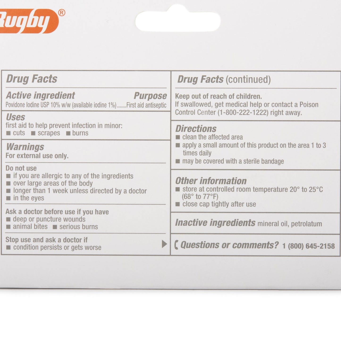 Major Pharmaceuticals Antiseptic Povidone-Iodine Ointment 1 oz. (1191555_EA)