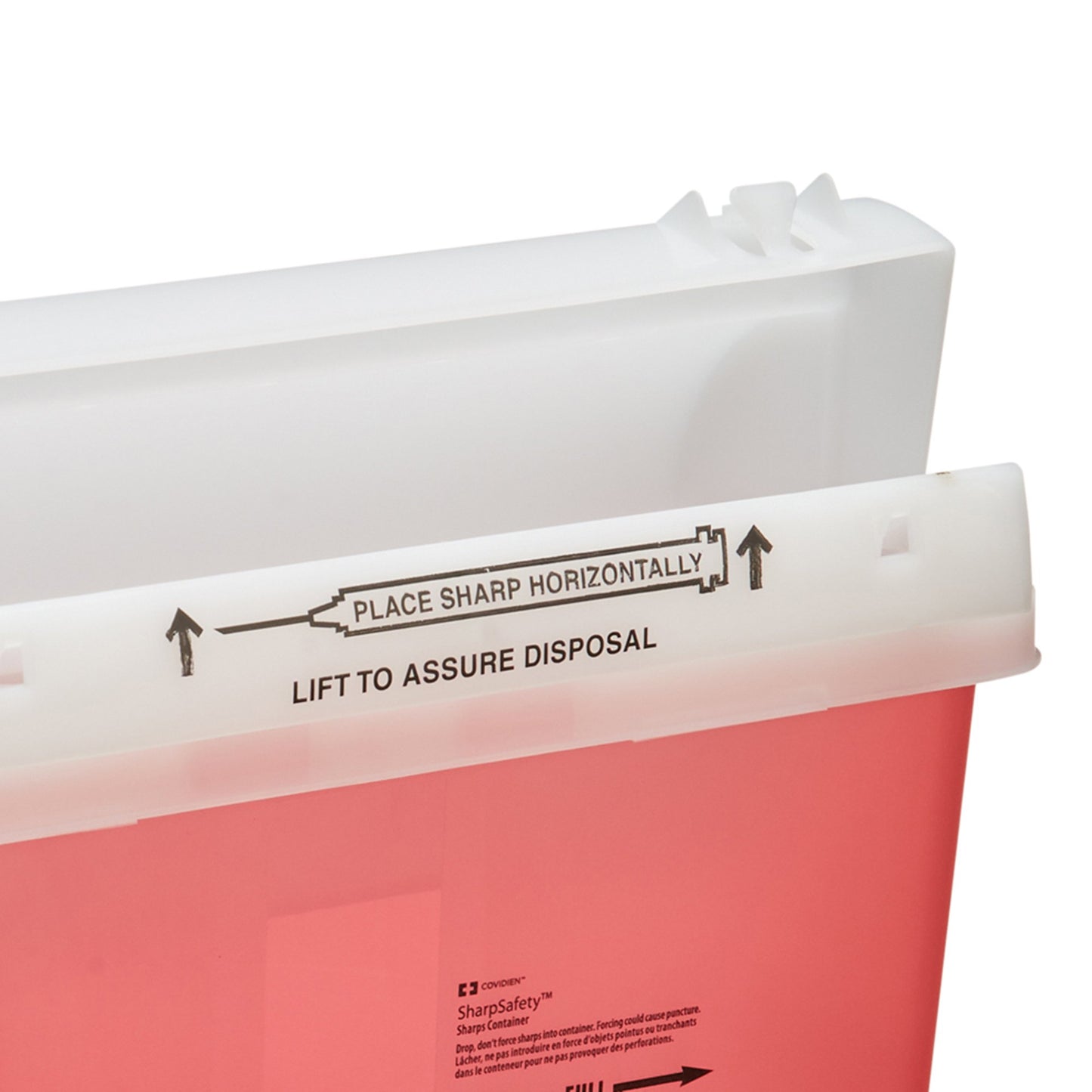 SharpStar™ In-Room™ Sharps Container Translucent Red Base 12-1/2 H X 5-1/2 D X 10-3/4 W Inch Horizontal Entry 1.25 Gallon (344297_EA)