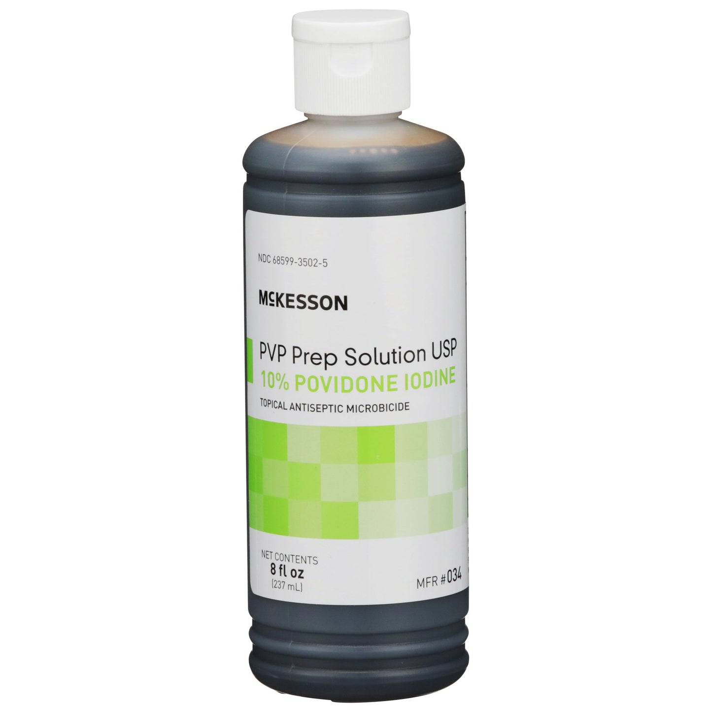 McKesson Skin Prep Solution 8 oz. Flip-Top Bottle 10% Strength Povidone-Iodine NonSterile (1043538_CS)