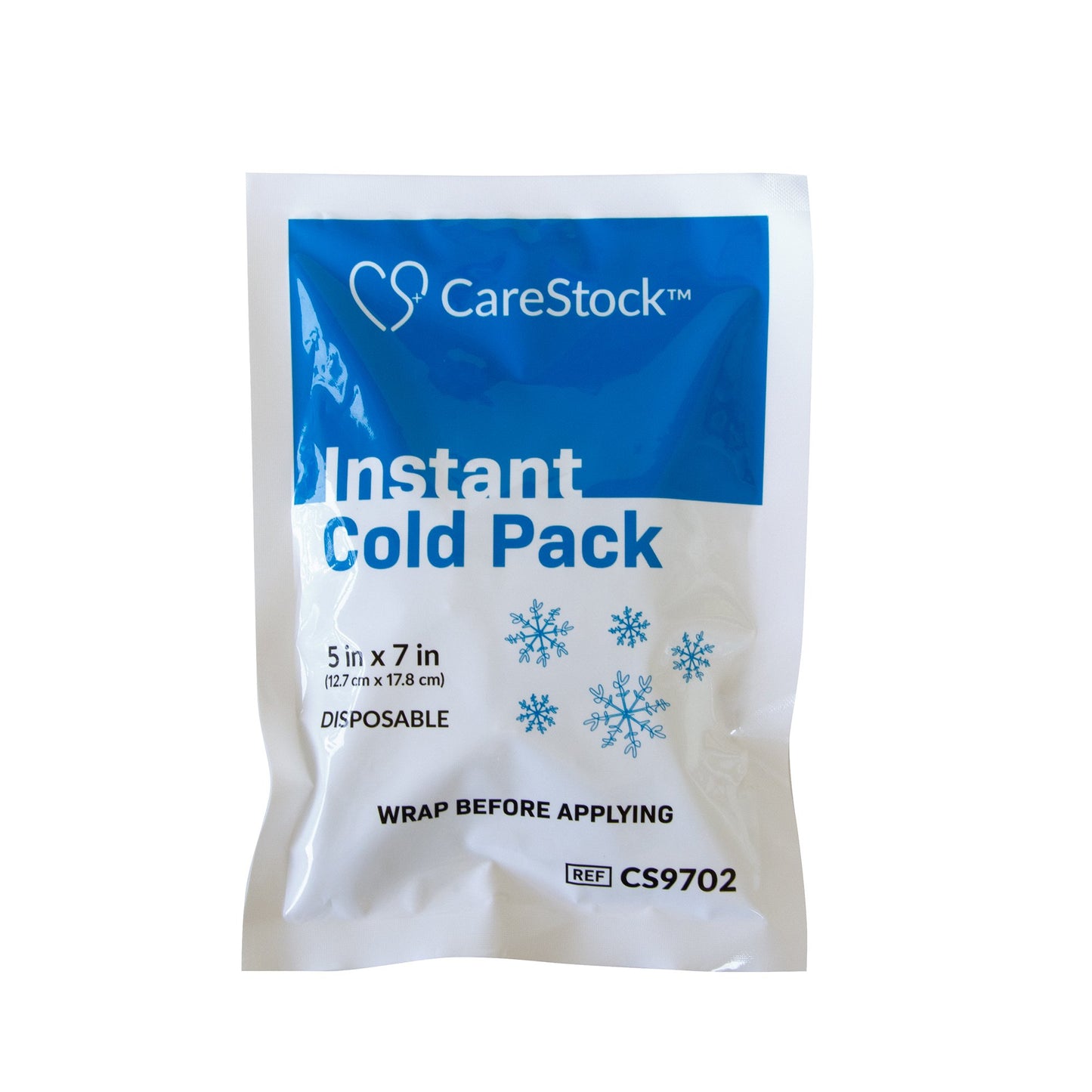 CareStock Instant Cold Pack General Purpose 5 X 7 Inch Calcium Ammonium Nitrate / Water Disposable (1247768_CS)