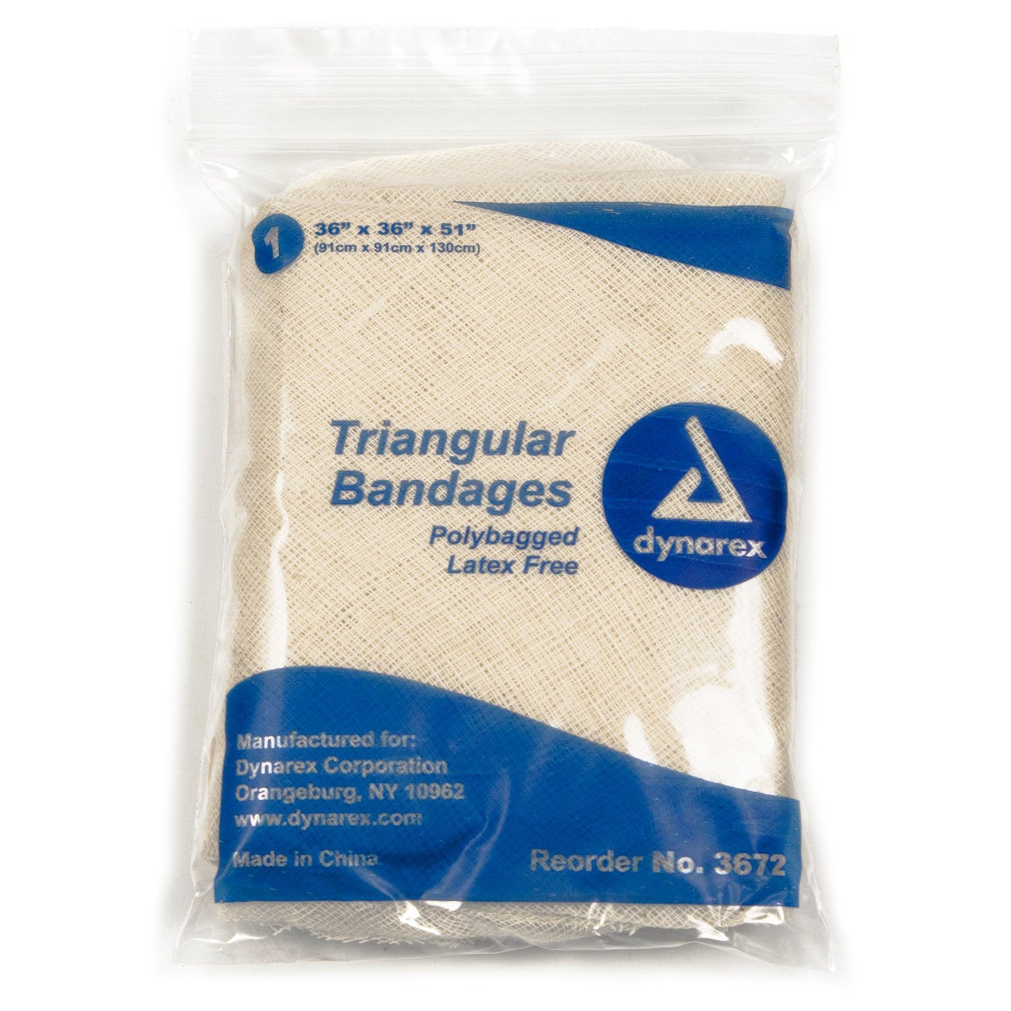 dynarex® Triangular Bandage / Arm Sling Safety Pin One Size Fits Most (556373_BX)