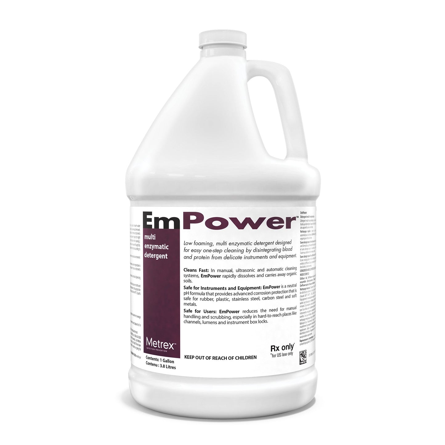 EmPower® Multi-Enzymatic Instrument Detergent Liquid Concentrate 1 gal. Jug Fresh Scent (373982_CS)
