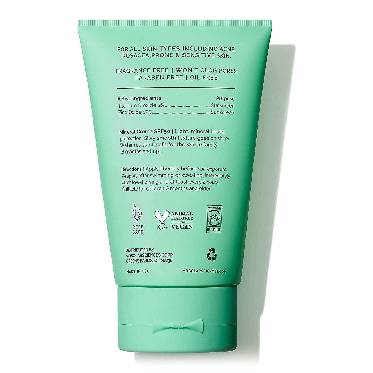 MDSolarSciences® Mineral KidCrème® Sunscreen SPF 50 Cream 3.4 oz. Tube (1213490_EA)