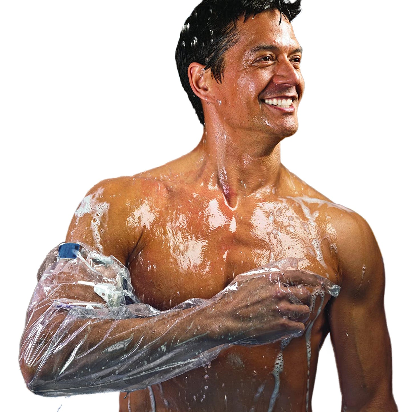 AquaGuard Glove® Shower Sleeve IV Site Barrier Protector 34 Inch Length NonSterile (1137878_BG)