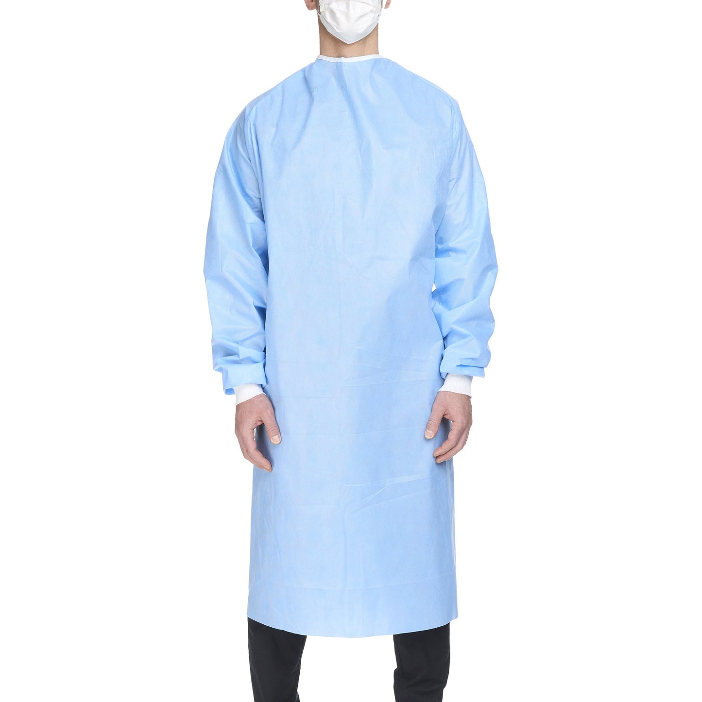 Halyard Basics Non-Reinforced Surgical Gown with Towel X-Large Blue Sterile Disposable (654135_CS)