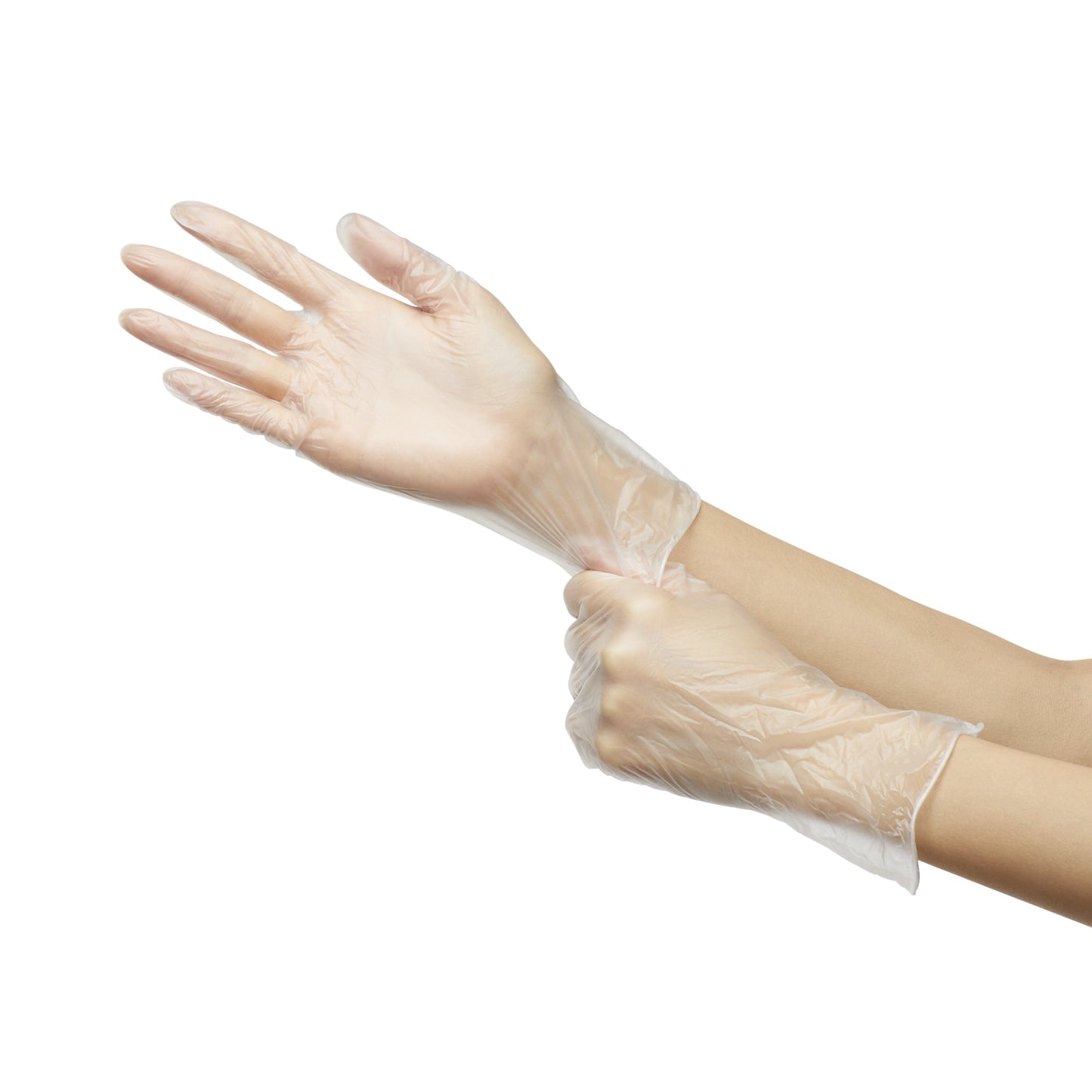 McKesson Confiderm® Exam Glove X-Large NonSterile Vinyl Standard Cuff Length Smooth Clear Not Rated (871025_BX)