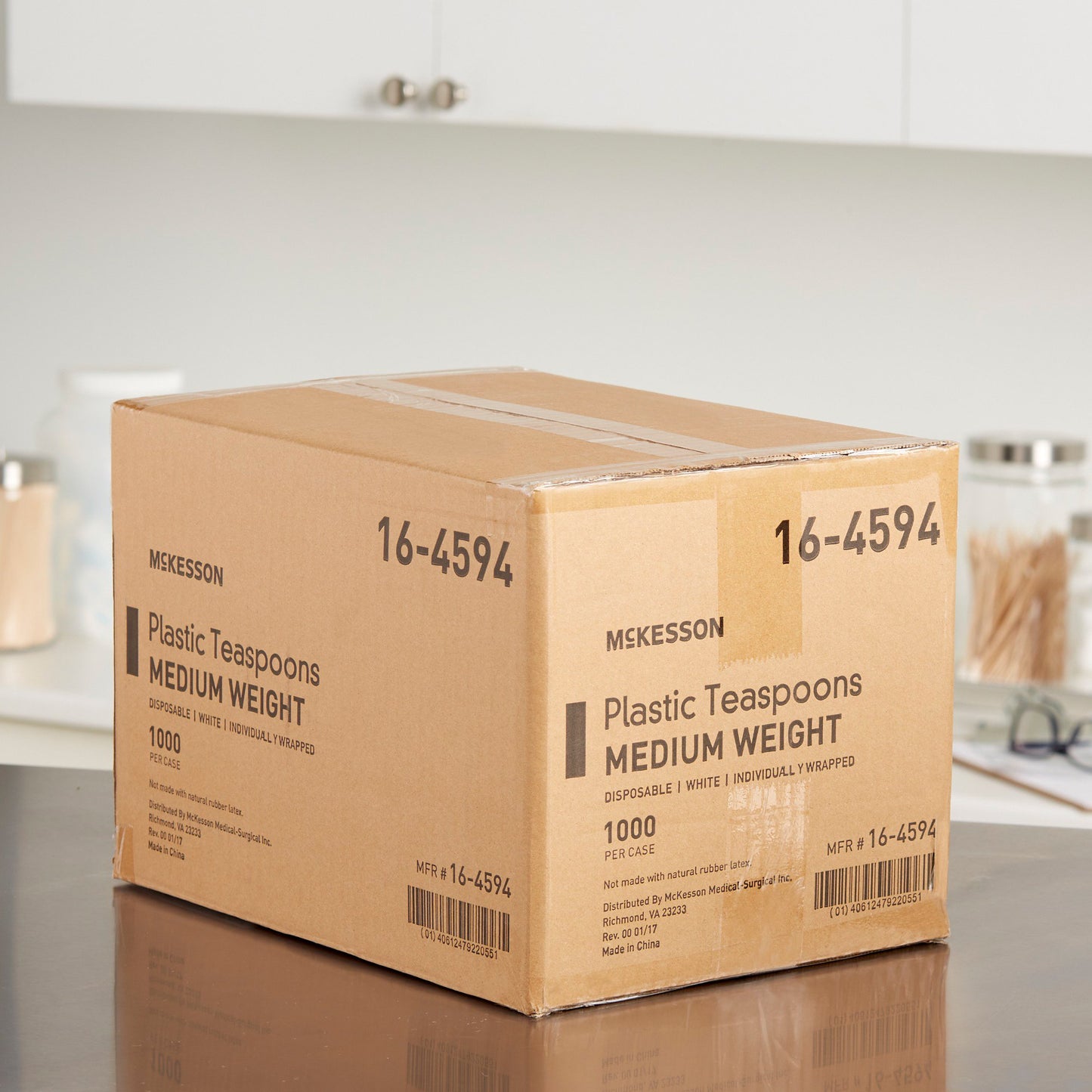 McKesson Spoon Medium Weight White Polypropylene (1049901_CS)