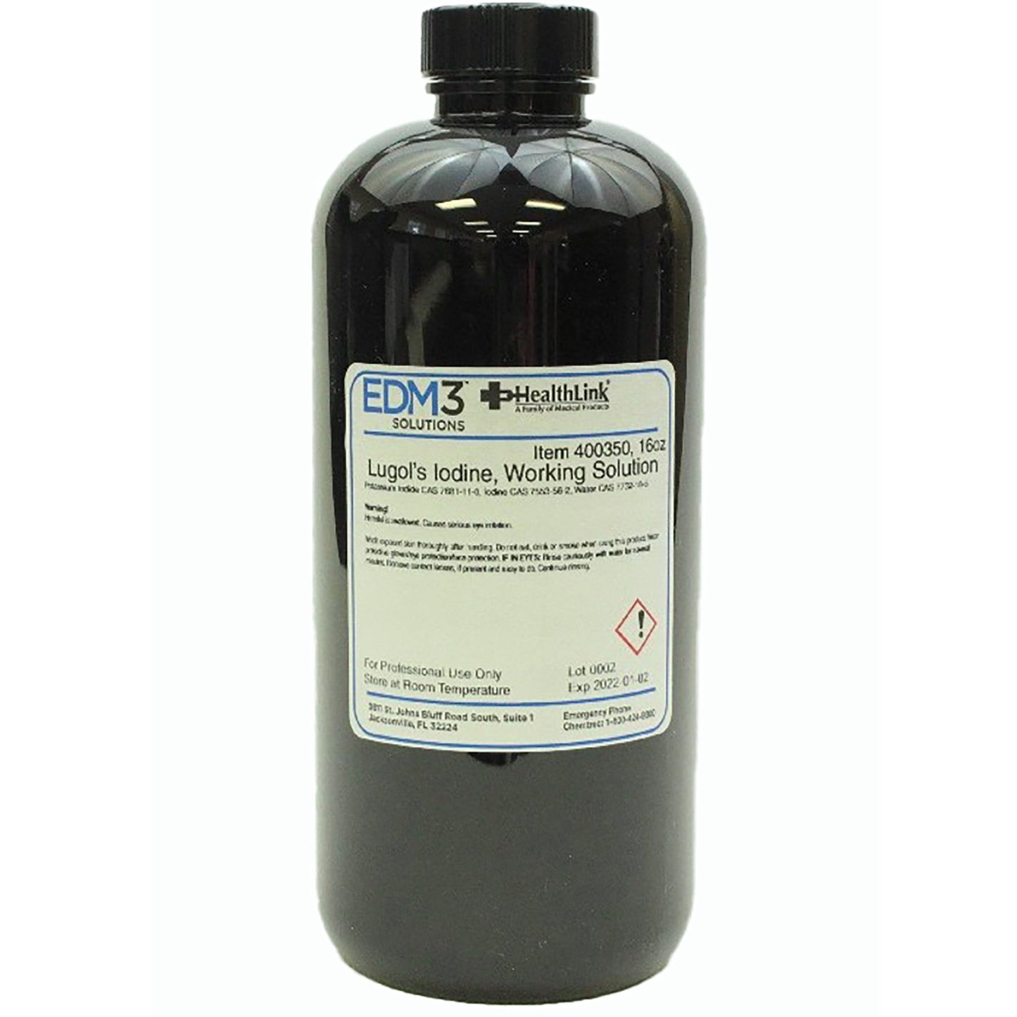 EDM 3 LLC Lugol's Iodine Stain 16 oz. (442652_EA)