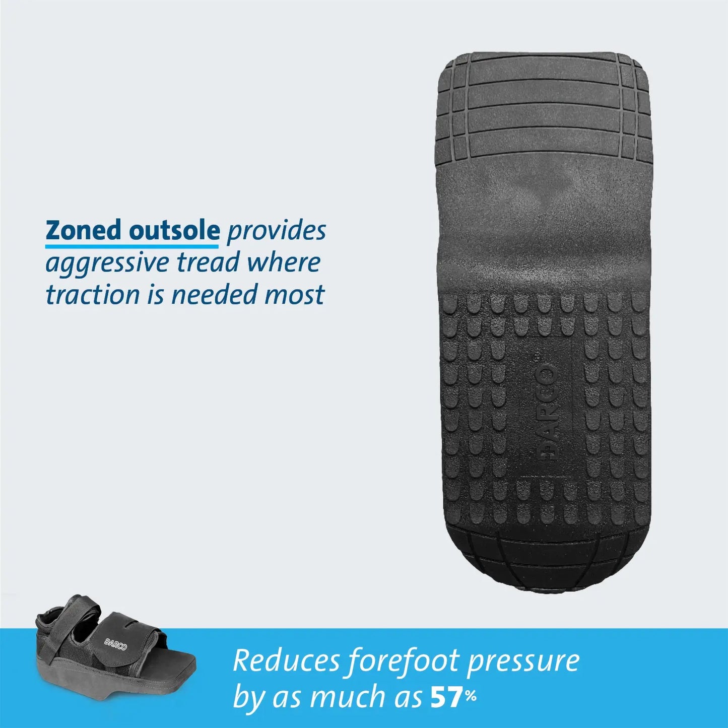 Darco® OrthoWedge™ Post-Op Shoe X-Large Male Black (683890_EA)
