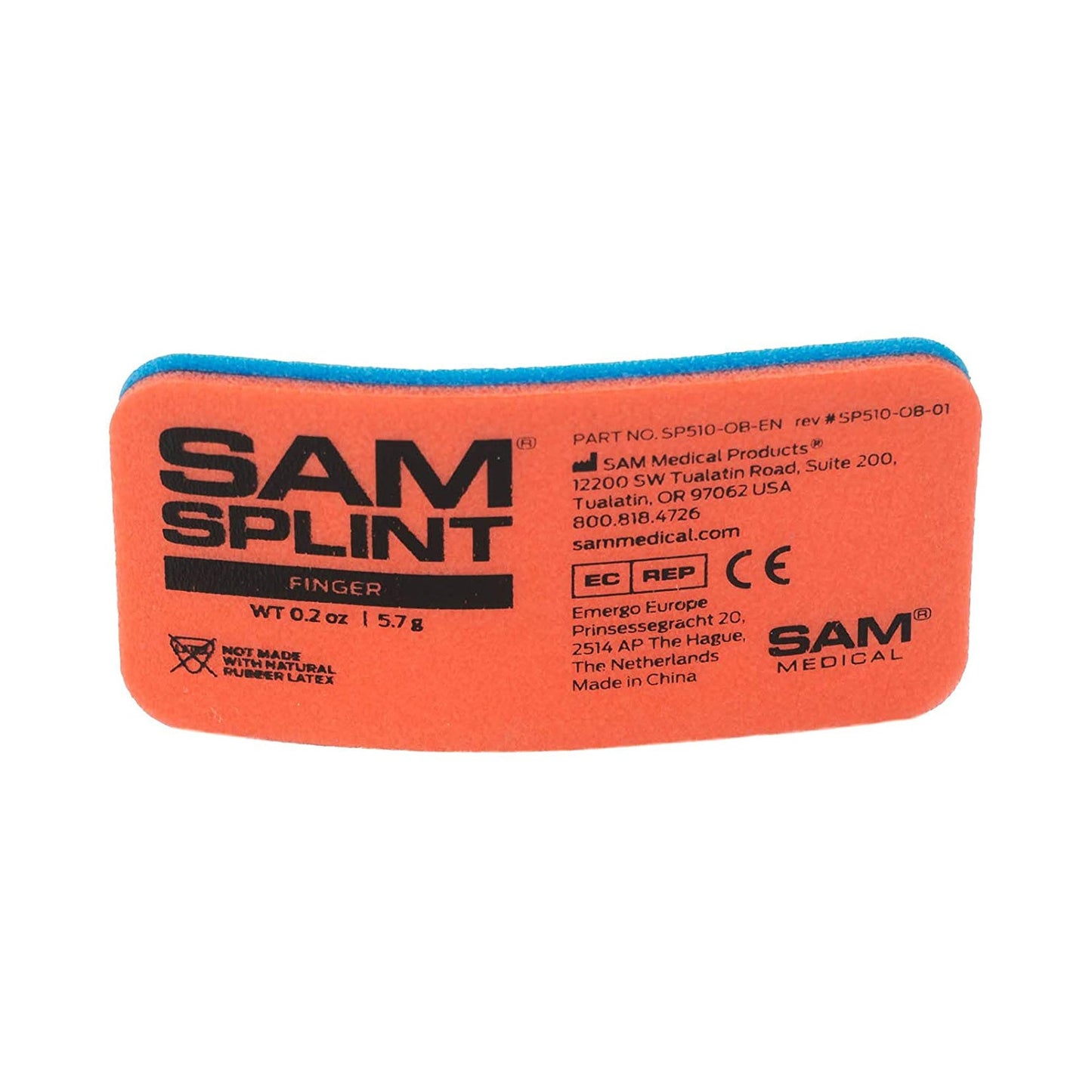 Sam® Finger Splint Blue / Orange (939838_EA)