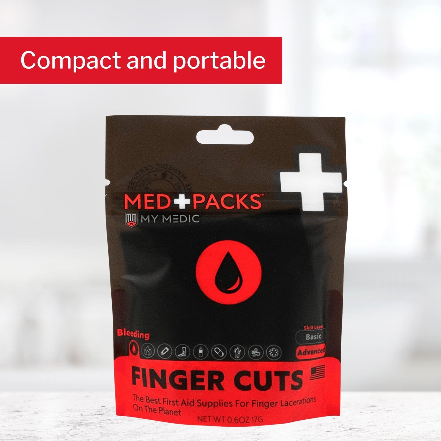 My Medic™ MED PACKS FInger Cut First Aid Kit Pouch (1207746_EA)