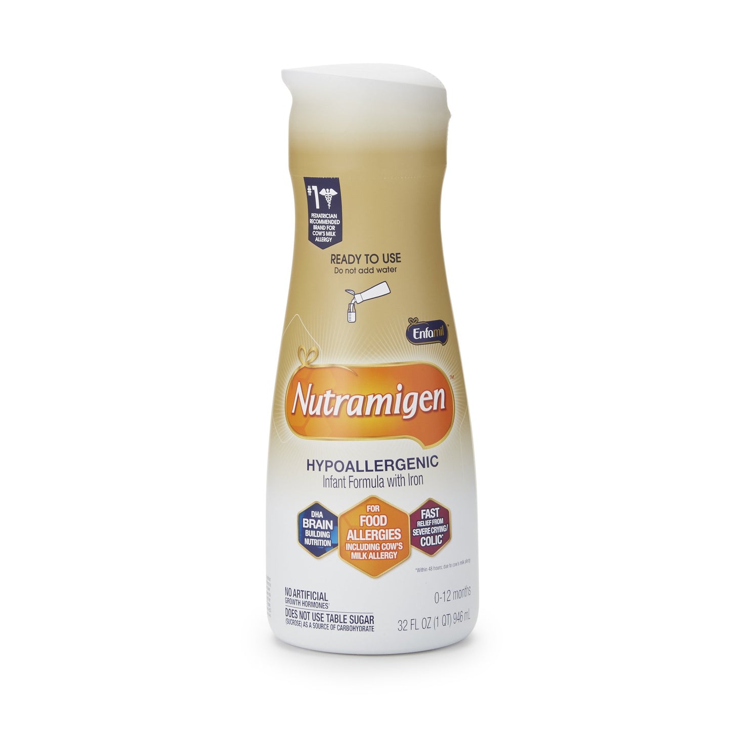 Nutramigen® Infant Formula Unflavored 32 oz. Bottle Liquid Iron Cow's Milk Allergy (1170463_CS)