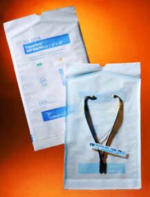Cardinal Sterilization Pouch Ethylene Oxide (EO) Gas / Steam 7-1/2 X 13 Inch Transparent / White Self Seal Paper / Film (341916_CS)
