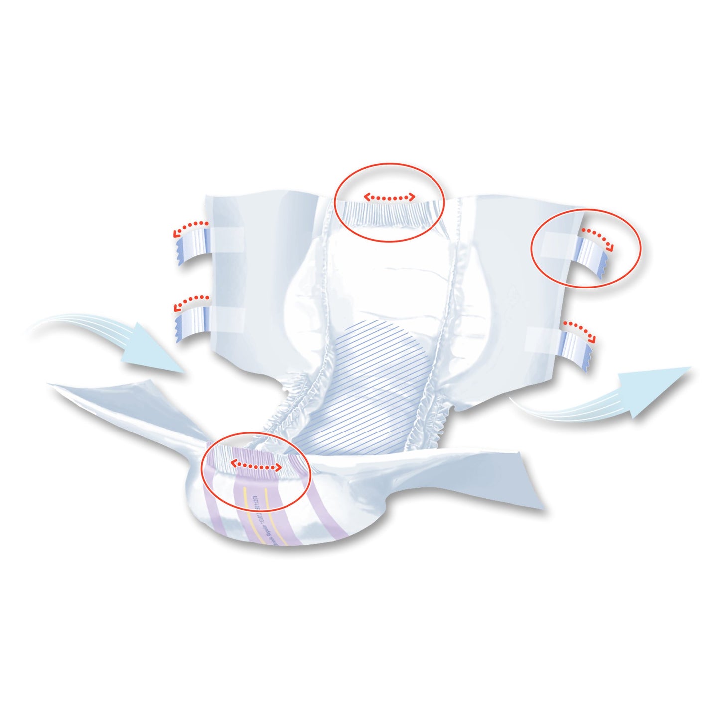 Seni® Super Quatro Unisex Adult Incontinence Brief Regular Disposable Heavy Absorbency (1163837_CS)