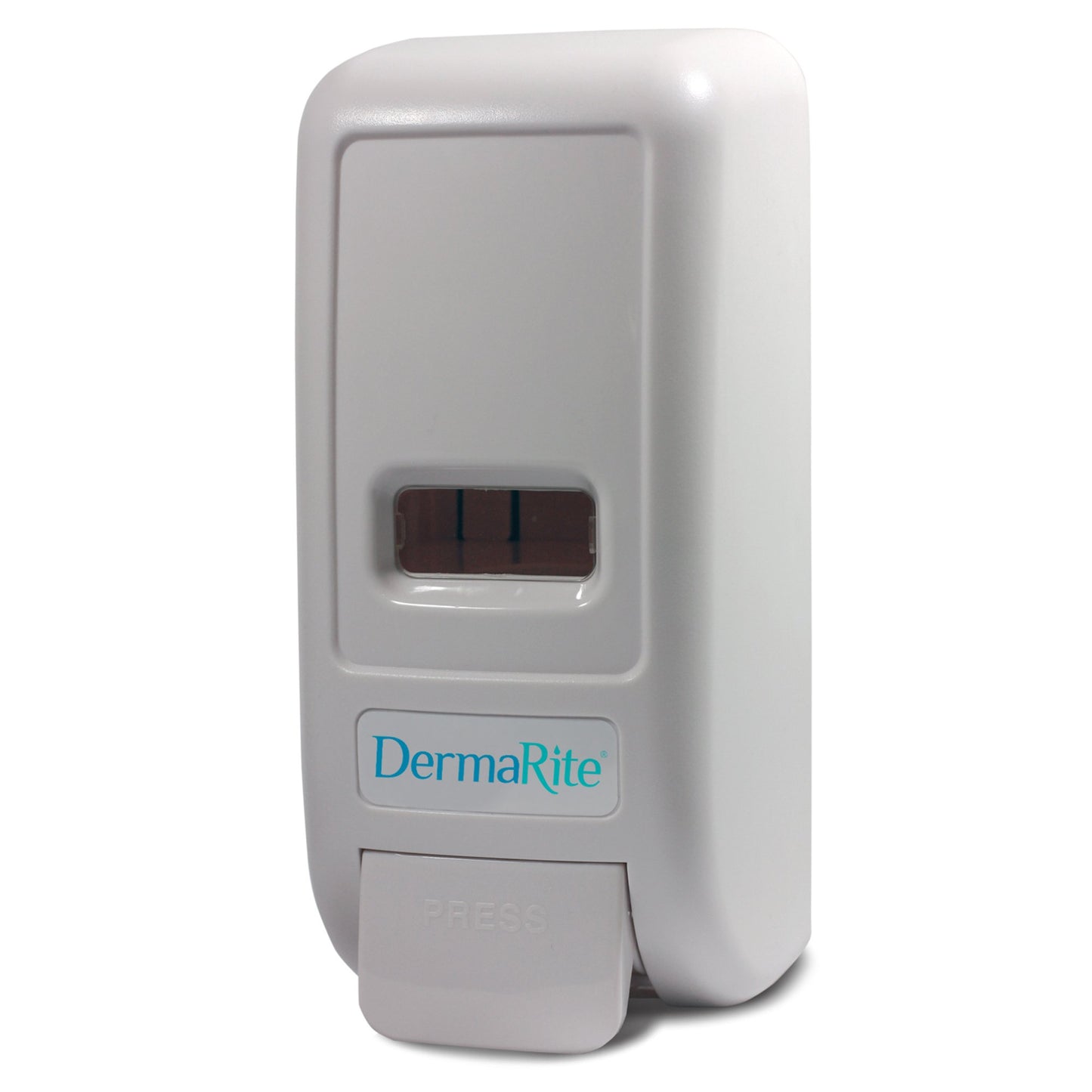 DermaRite® Hand Hygiene Dispenser White Plastic Manual Push 800 mL Wall Mount (707282_EA)