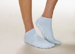 Care-Steps® Slipper Socks Unisex Adult X-Large Double Tread Single Patient Use Gray (962572_PR)