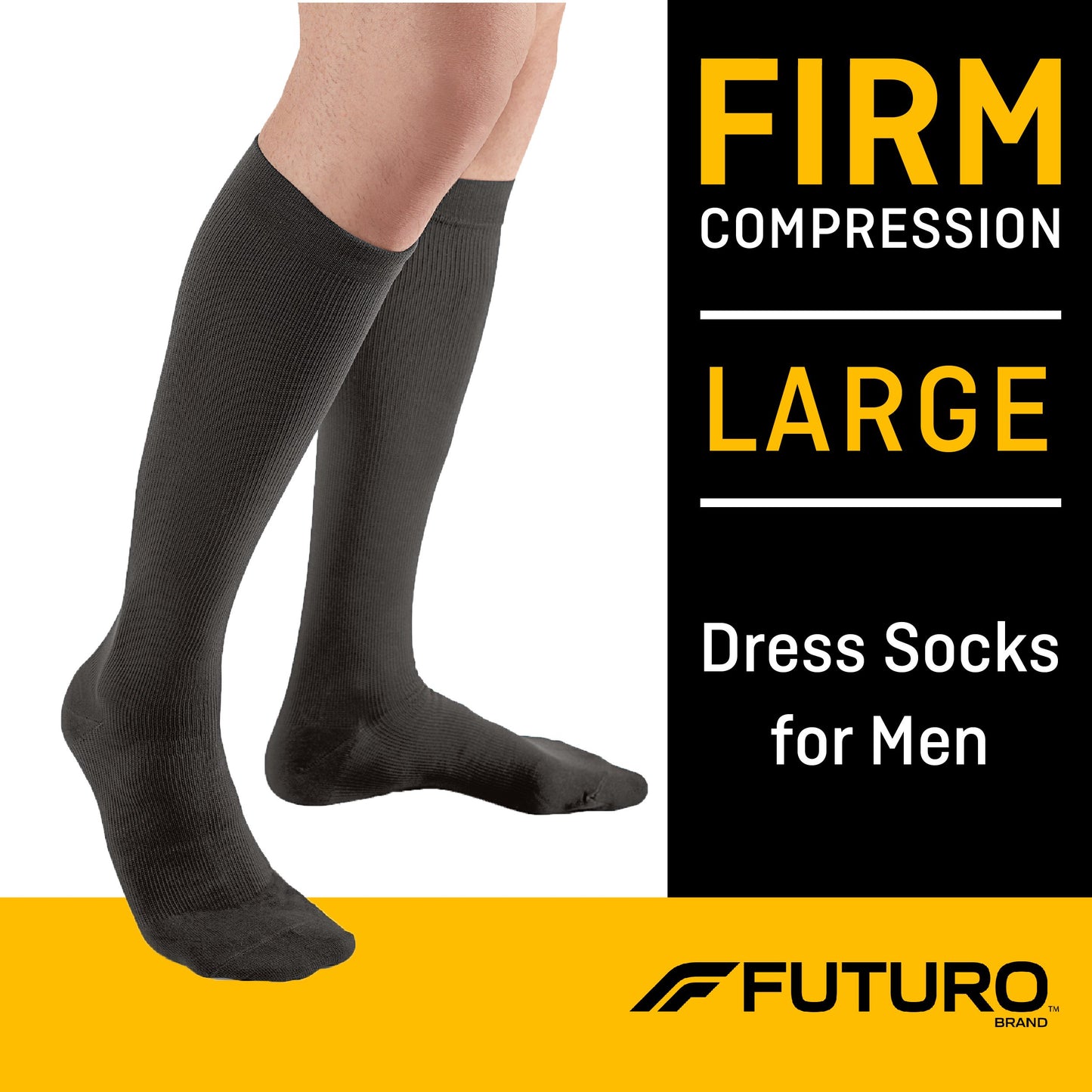 3M™ Futuro™ Compression Socks Knee High Large Black Closed Toe (1084269_PR)