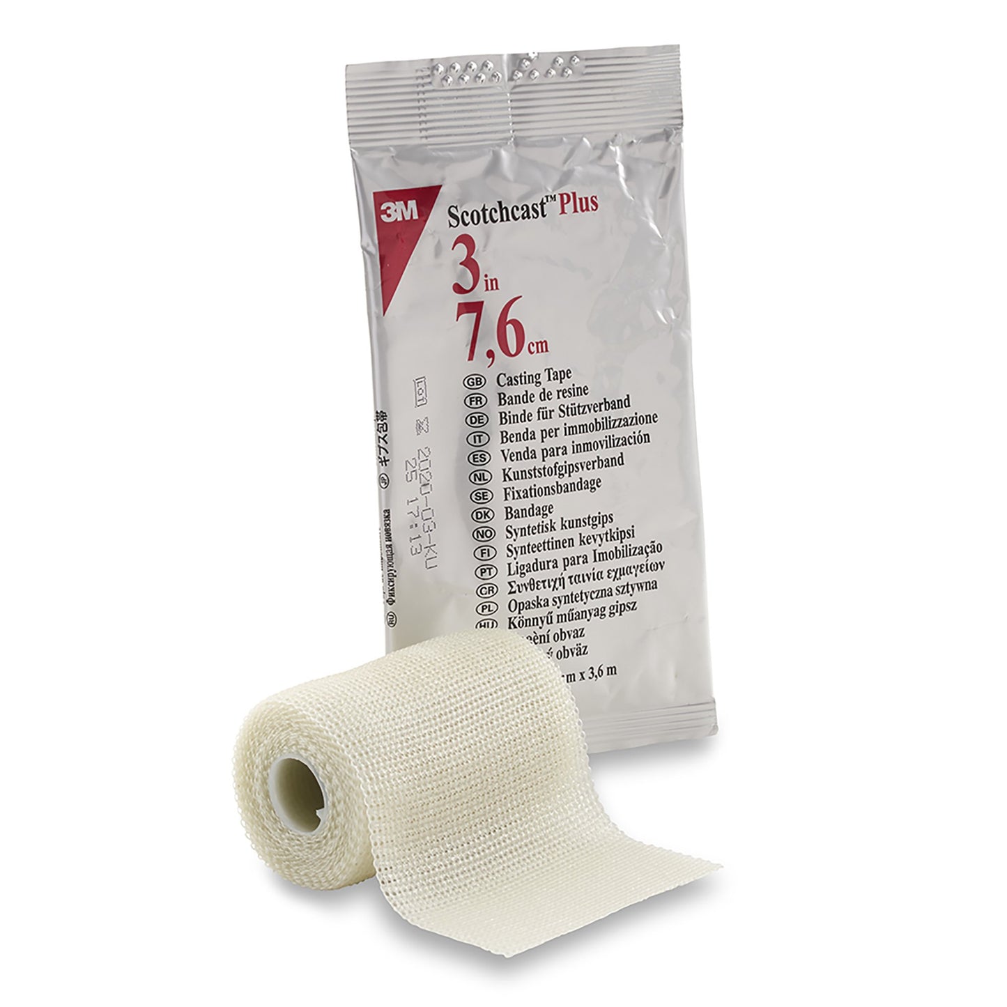 3M™ Scotchcast™ Plus Cast Tape 3 Inch X 12 Foot Fiberglass / Resin White (979842_BX)