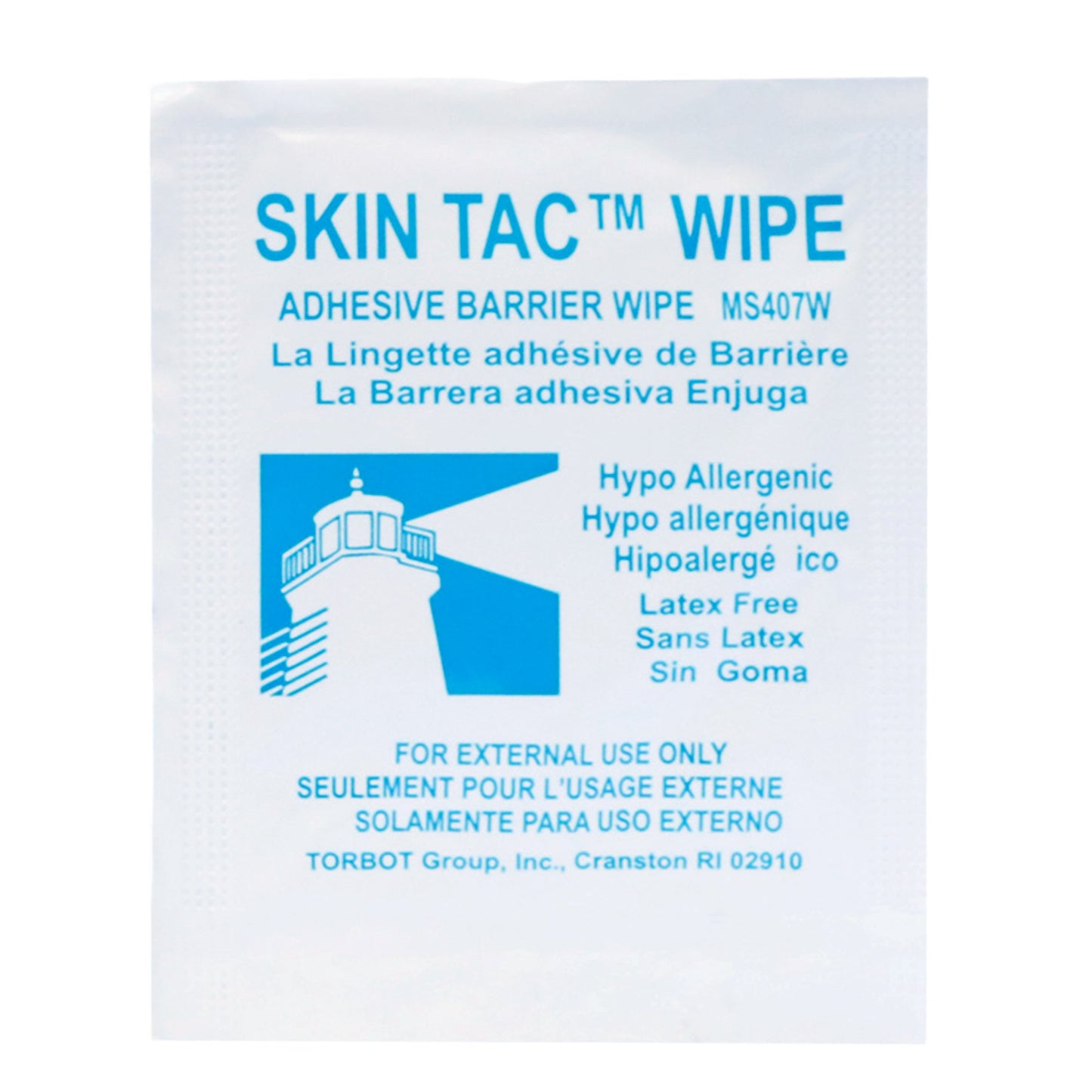 Skin Tac™ Skin Barrier Wipe 78 to 82% Strength Isopropyl Alcohol Individual Packet NonSterile (698908_BX)