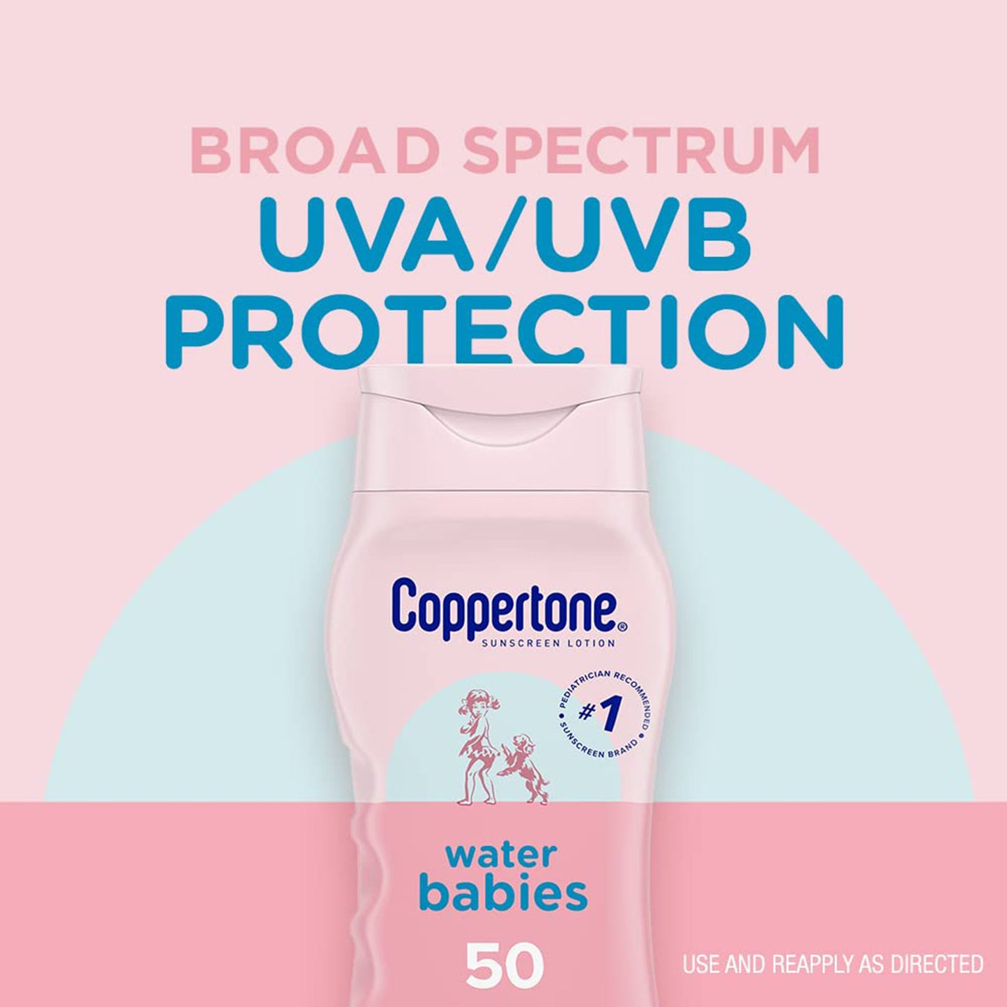 Coppertone® Water Babies Sunscreen SPF 50 Lotion 8 oz. Bottle (1231877_EA)