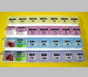Mediplanner® Pill Organizer 7 Day 4 Dose (729134_EA)