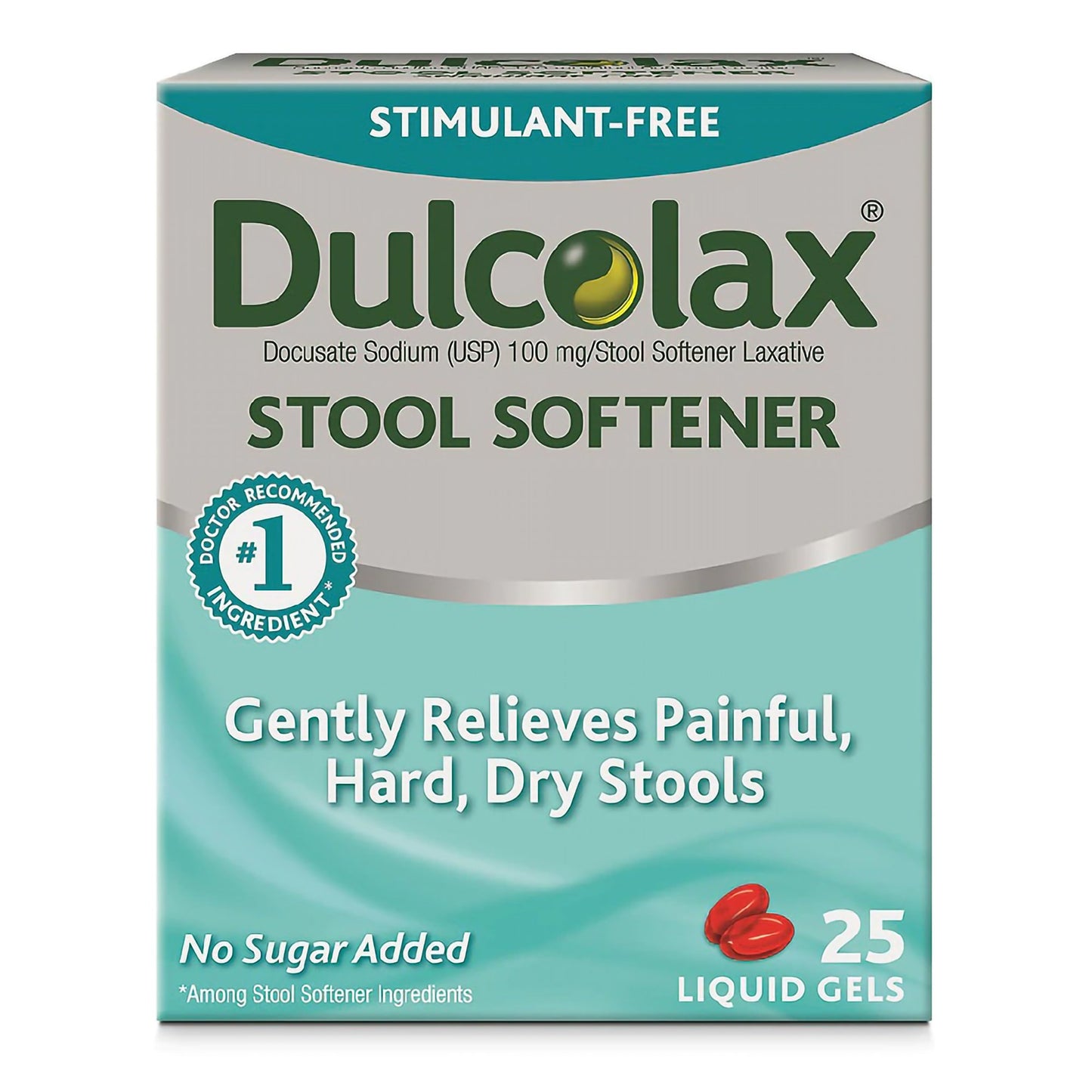 Dulcolax® Stool Softener Gelcap 25 per Box 100 mg Strength Docusate Sodium (532573_BX)