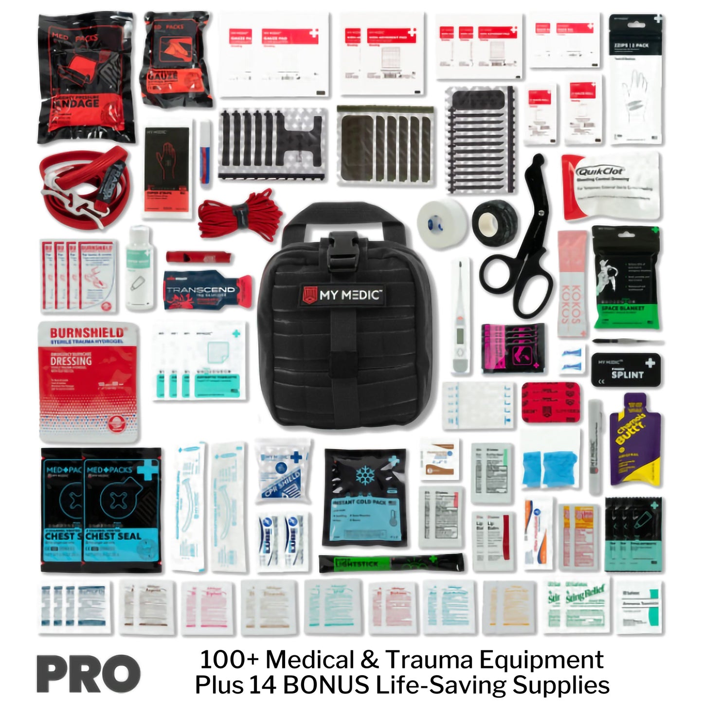My Medic™ MYFAK Pro First Aid Kit Black Nylon Bag (1207717_EA)